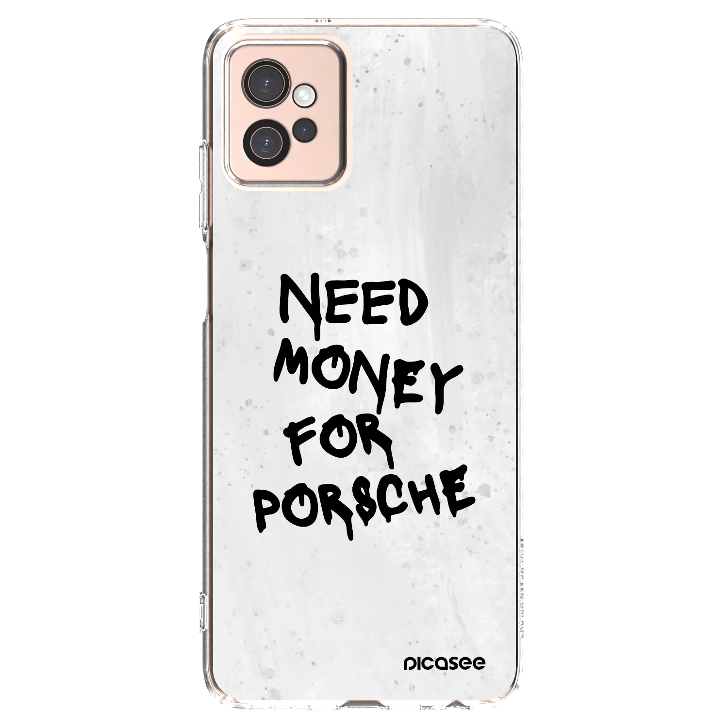 Picasee Motorola Moto G32 Hülle - Transparentes Silikon - White Dollar