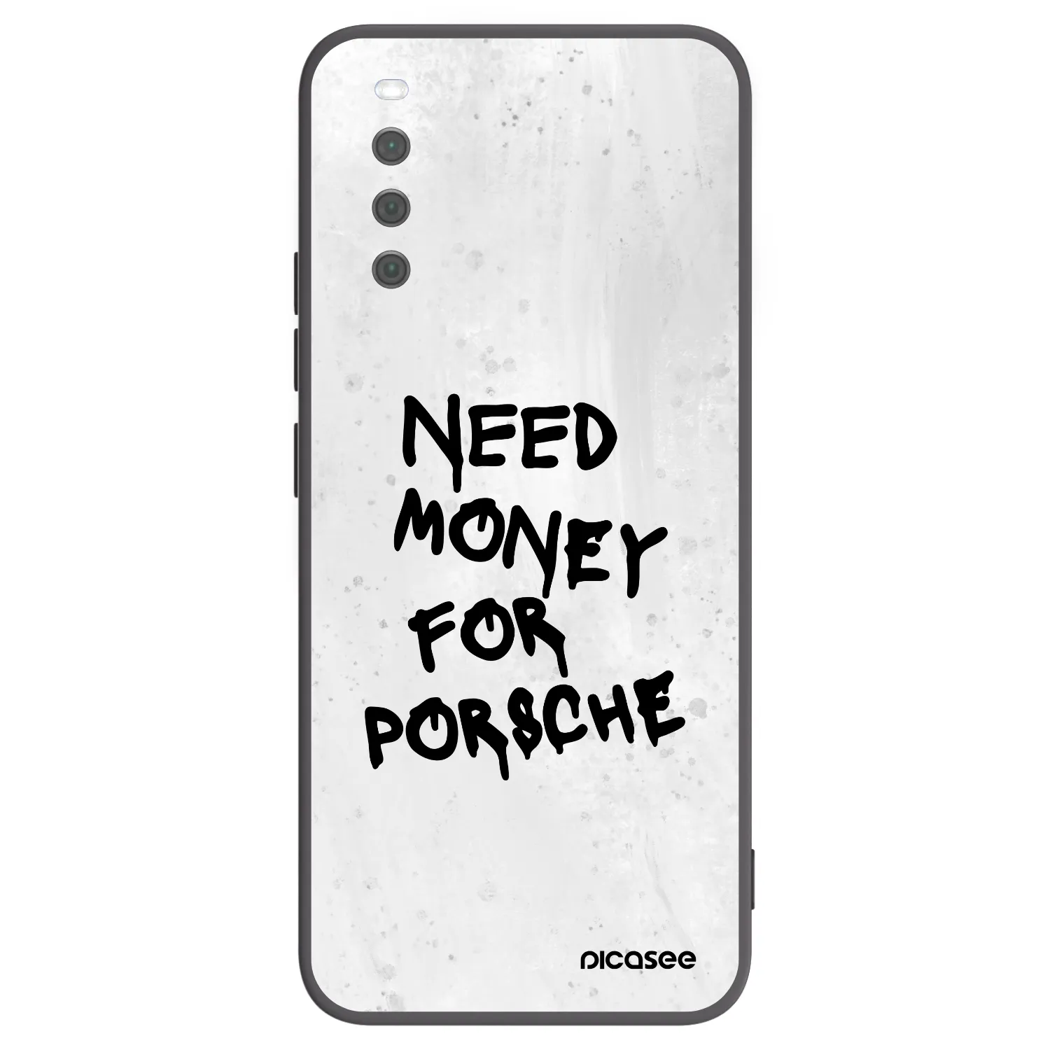 Picasee Sony Xperia 10 III Hülle - Schwarzes Silikon - White Dollar