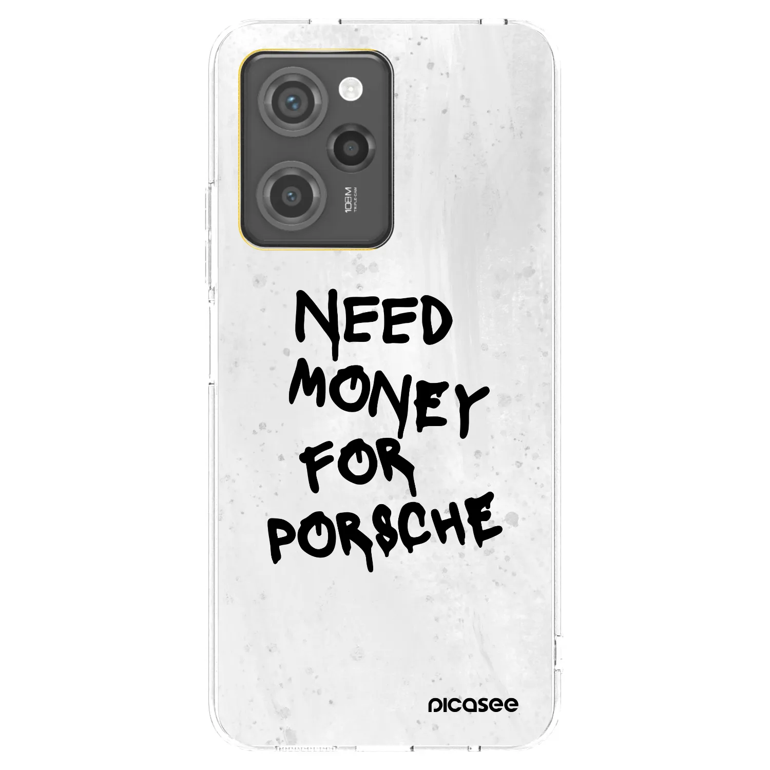 Picasee Xiaomi Poco X5 Pro Hülle - Schwarzes Silikon - White Dollar