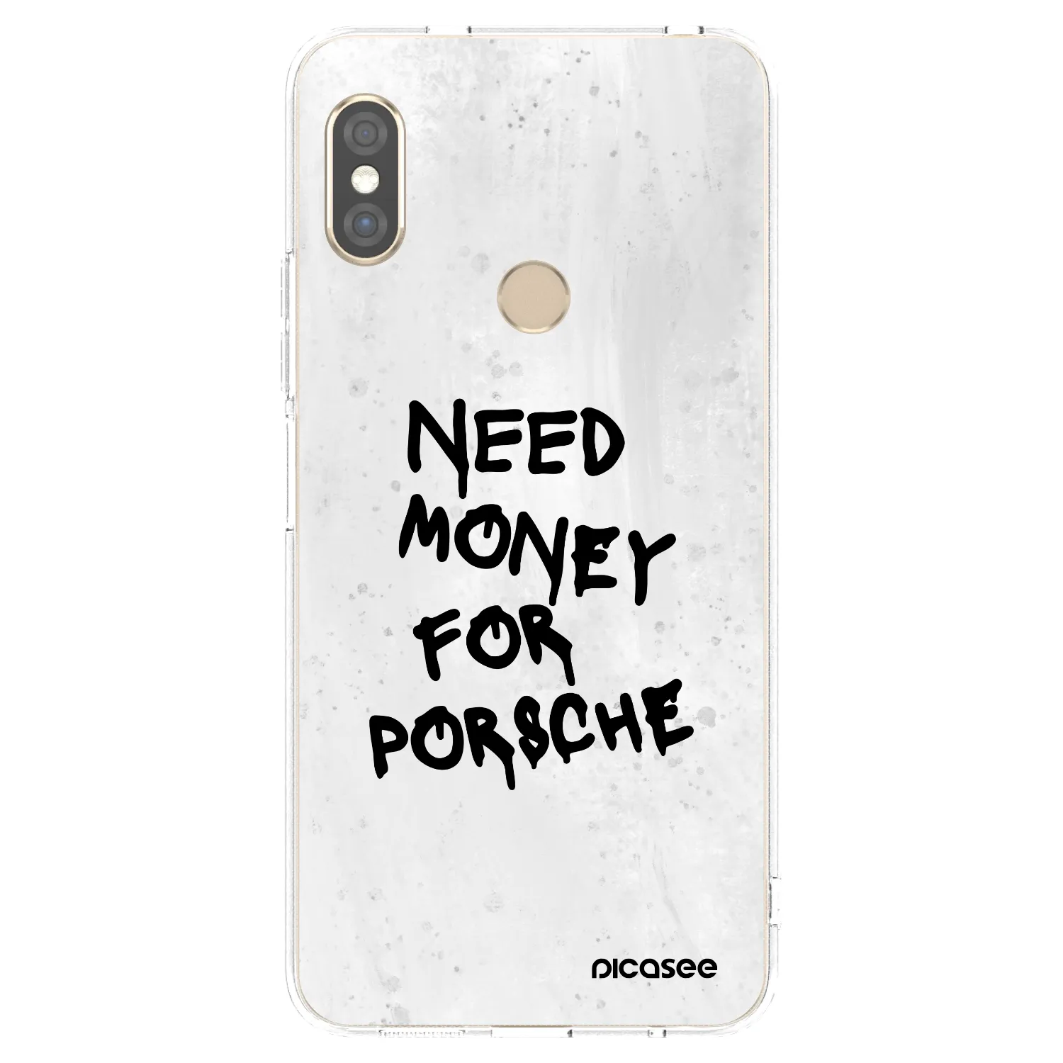 Picasee Xiaomi Redmi Note 5 Global Hülle - Transparentes Silikon - White Dollar
