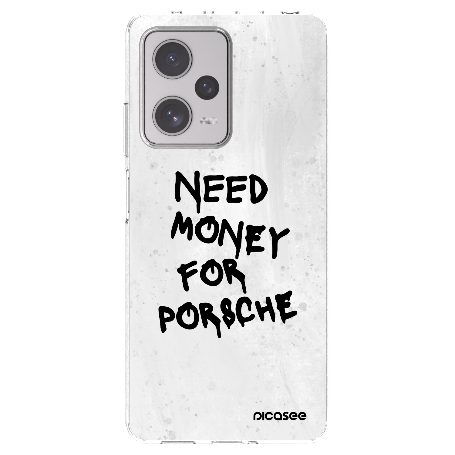 Picasee Xiaomi Redmi Note 12 Pro+ 5G Hülle - Transparentes Silikon - White Dollar