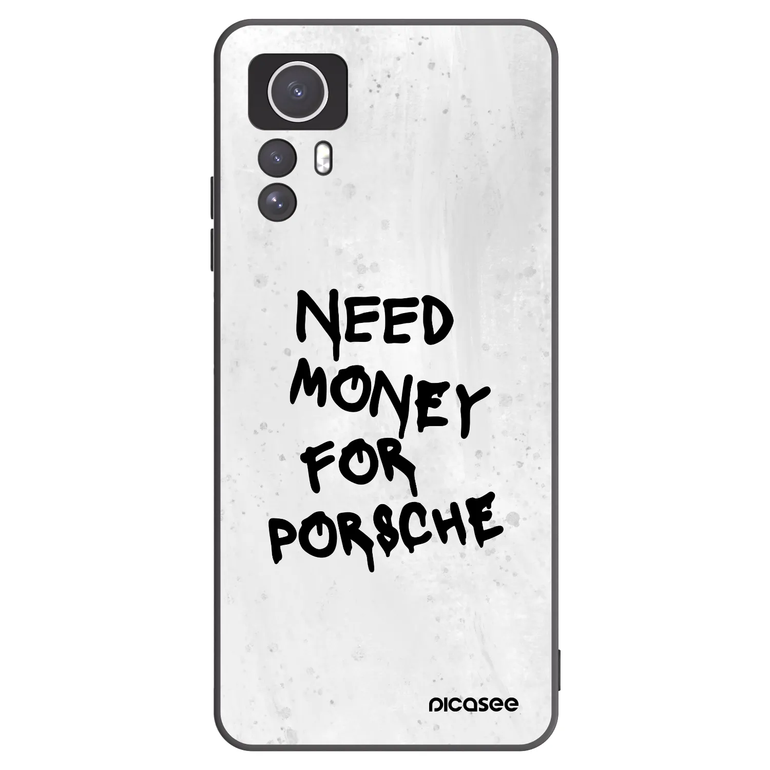 Picasee Xiaomi Redmi Note 12S Hülle - Schwarzes Silikon - White Dollar