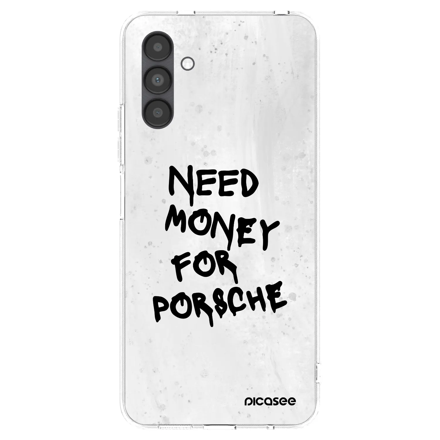 Picasee Samsung Galaxy A04s A047F Hülle - Transparentes Silikon - White Dollar