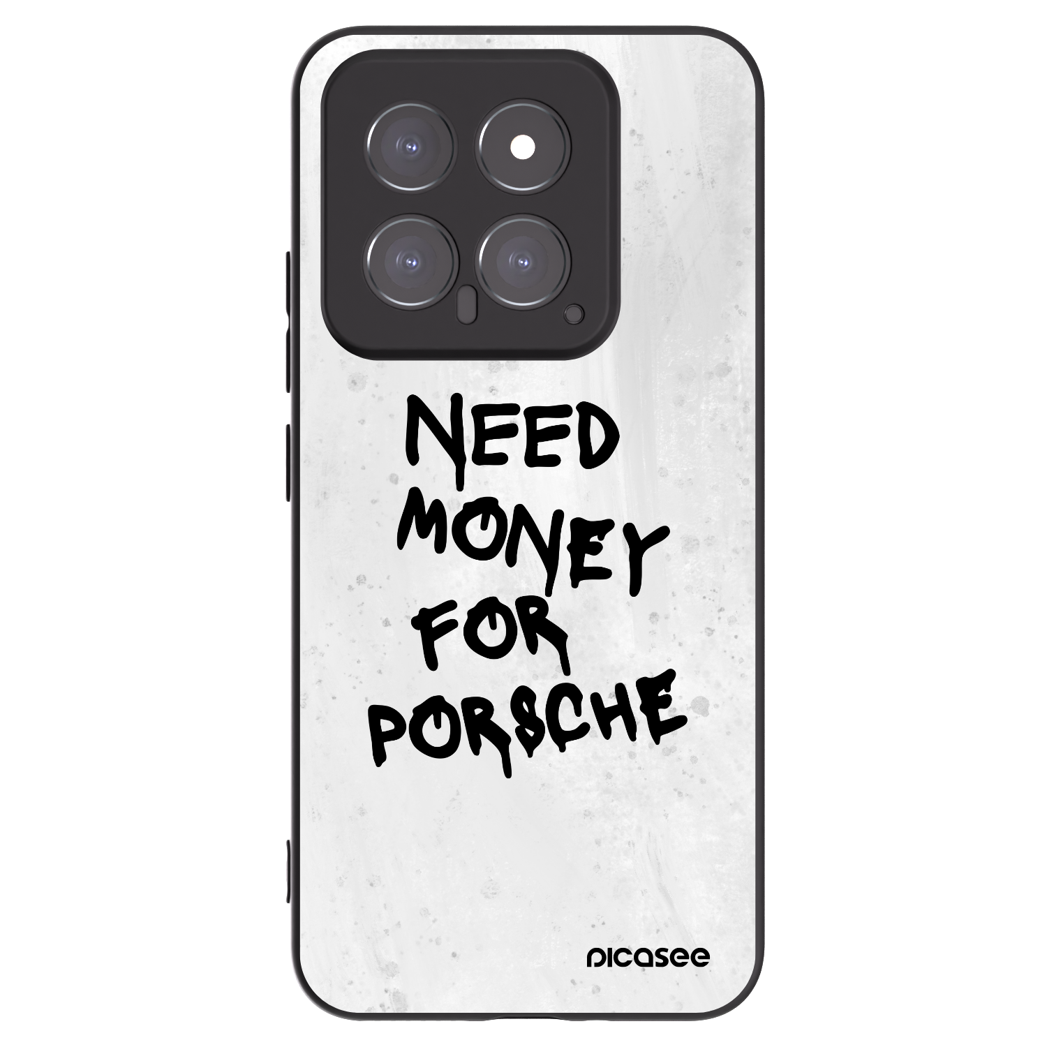 Picasee Xiaomi 14 Hülle - Schwarzes Silikon - White Dollar