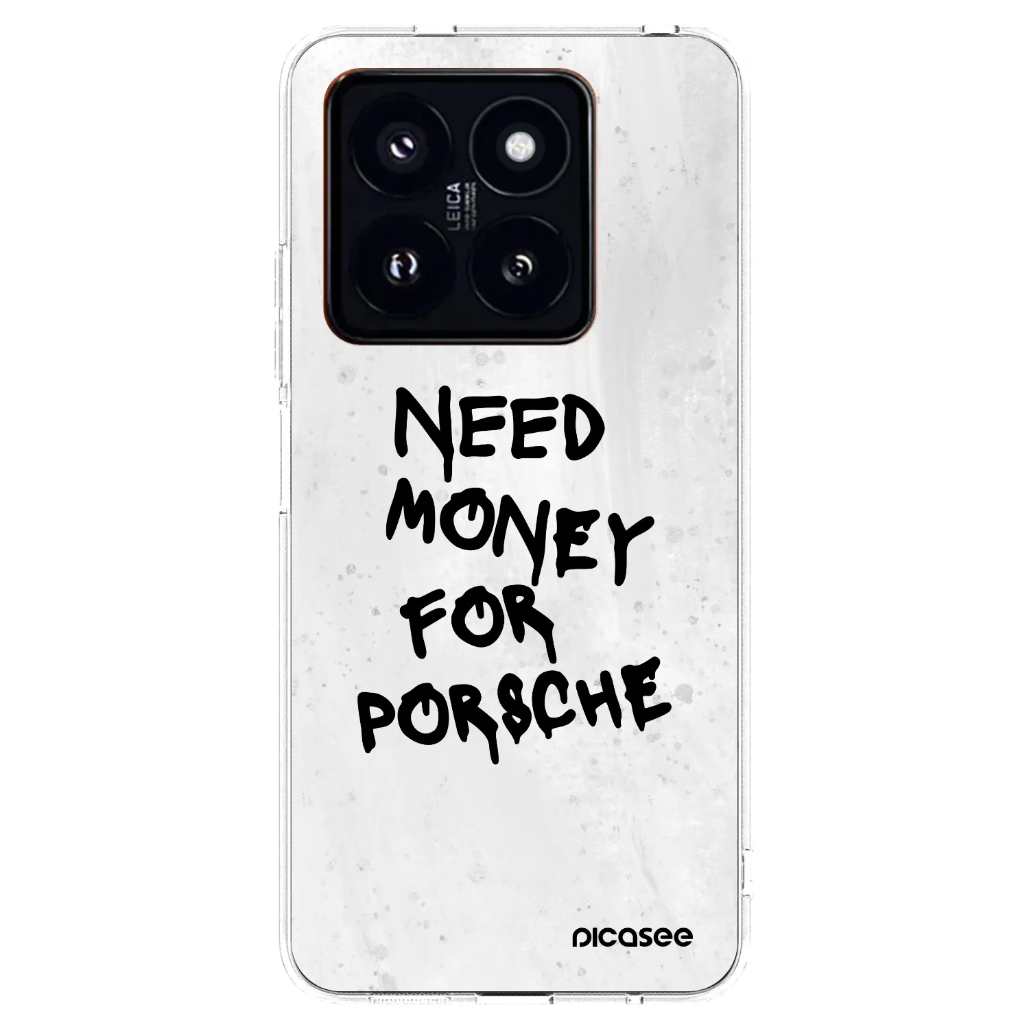 Picasee Xiaomi 14 Pro Hülle - Transparentes Silikon - White Dollar