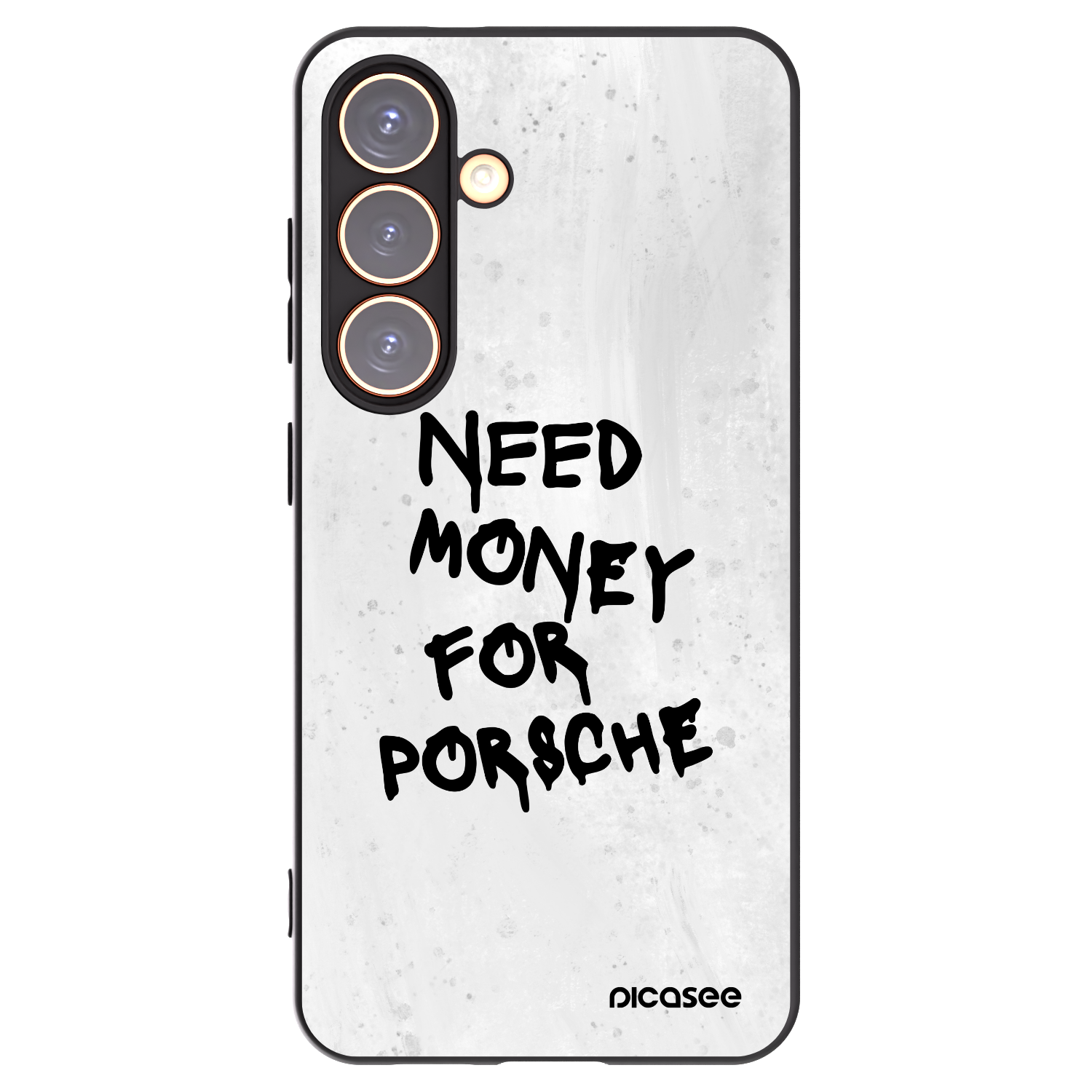 Picasee Samsung Galaxy S24 S921B 5G Hülle - Schwarzes Silikon - White Dollar