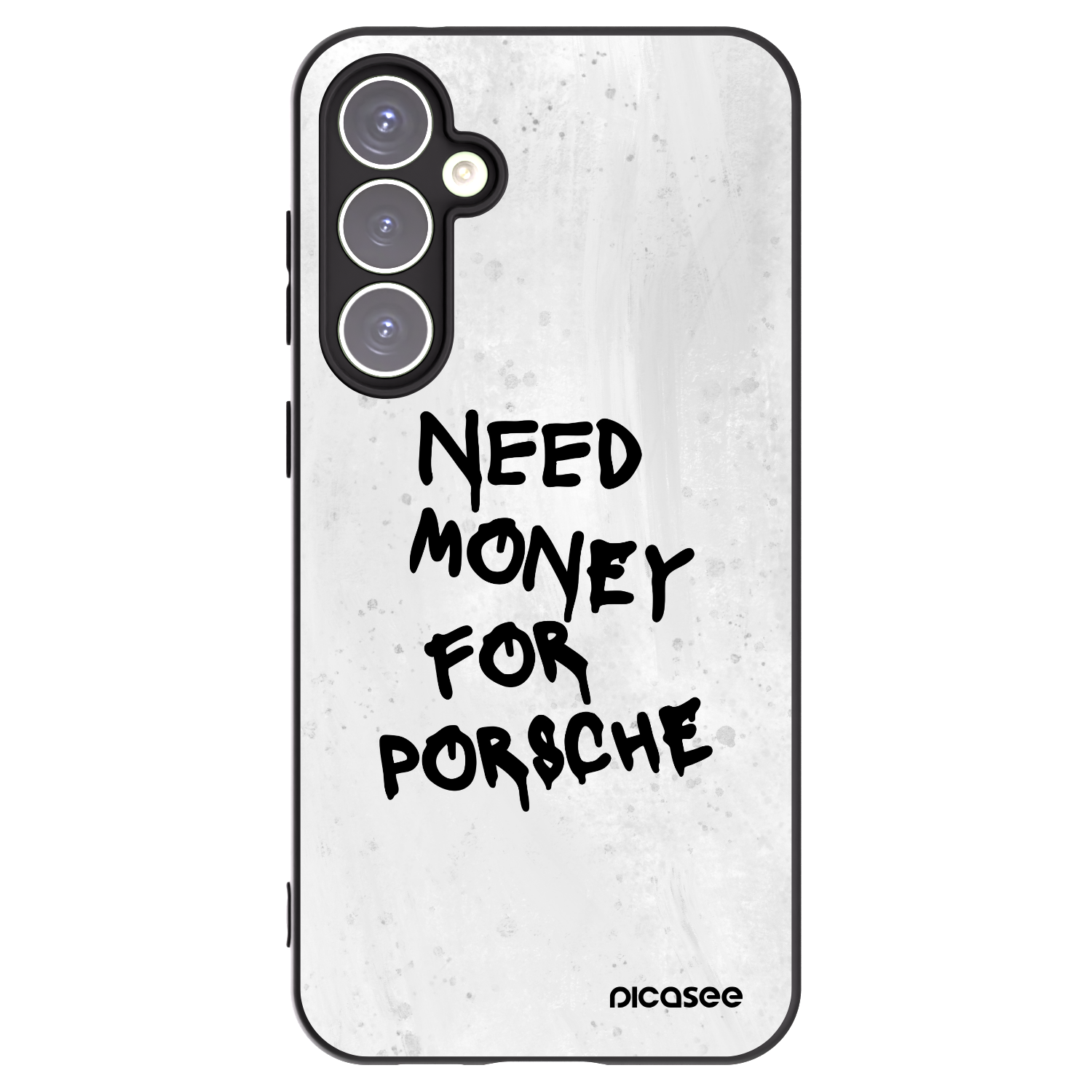 Picasee Samsung Galaxy S23 FE S711B Hülle - Schwarzes Silikon - White Dollar