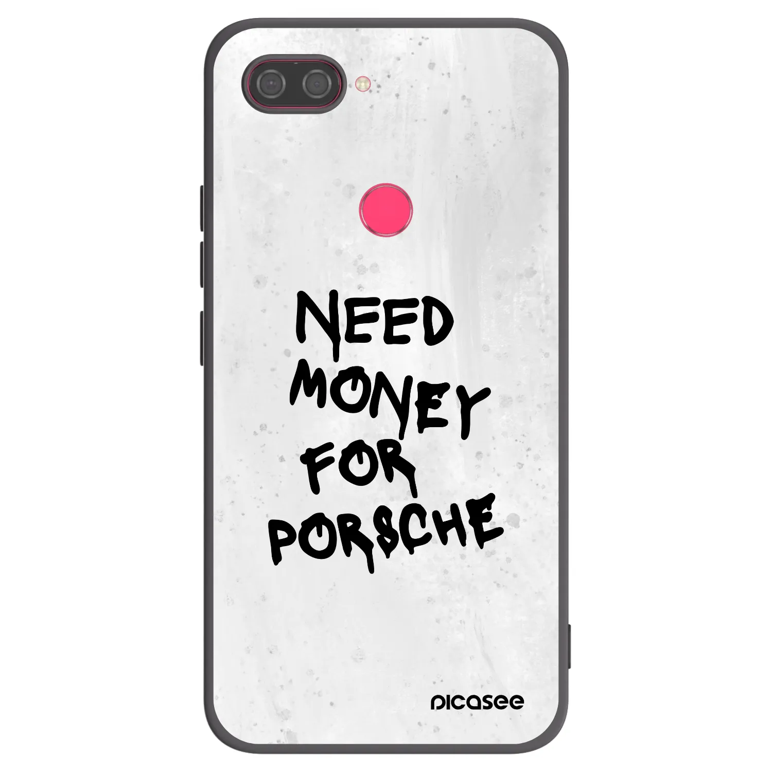 Picasee Xiaomi Mi 8 Lite Hülle - Schwarzes Silikon - White Dollar