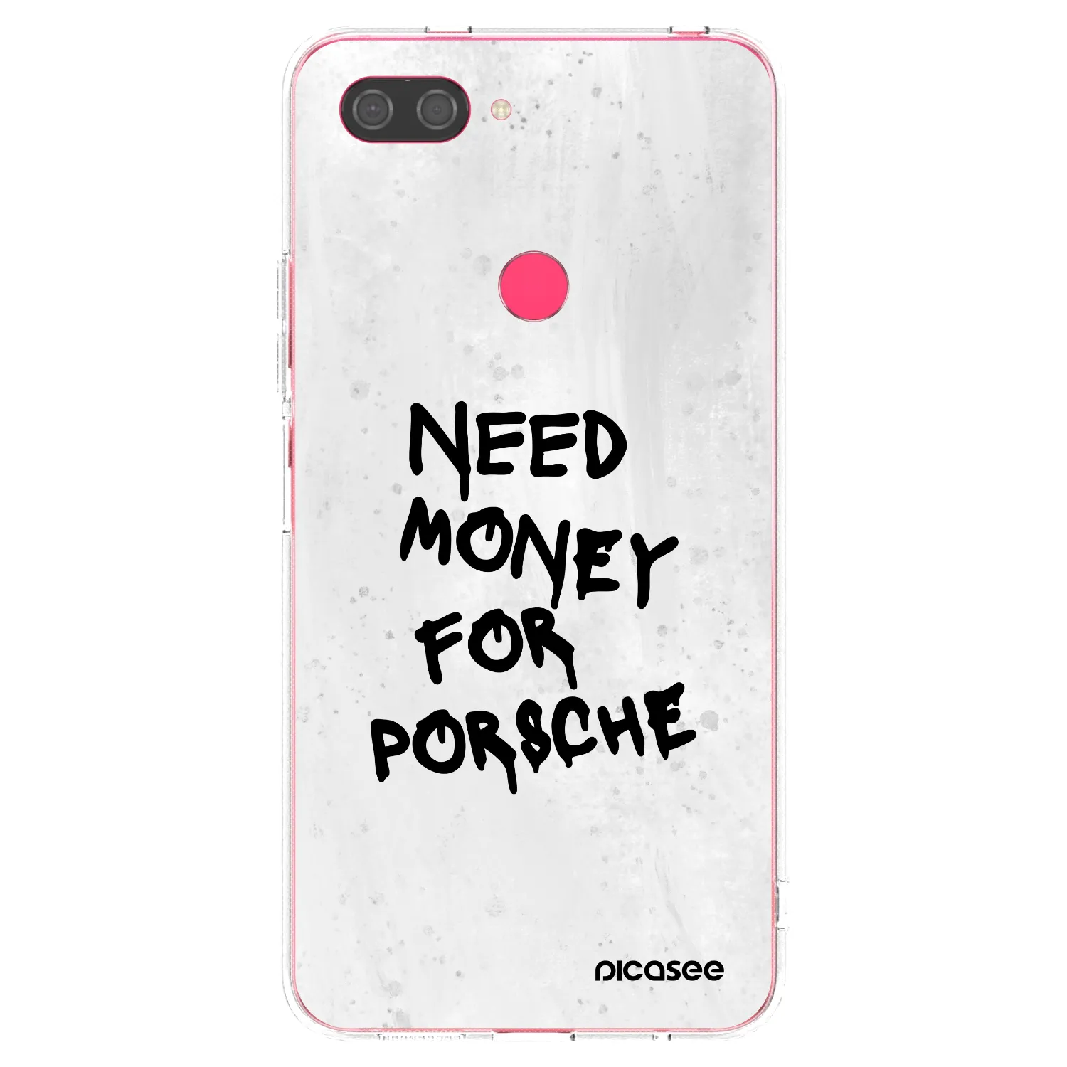 Picasee Xiaomi Mi 8 Lite Hülle - Transparentes Silikon - White Dollar