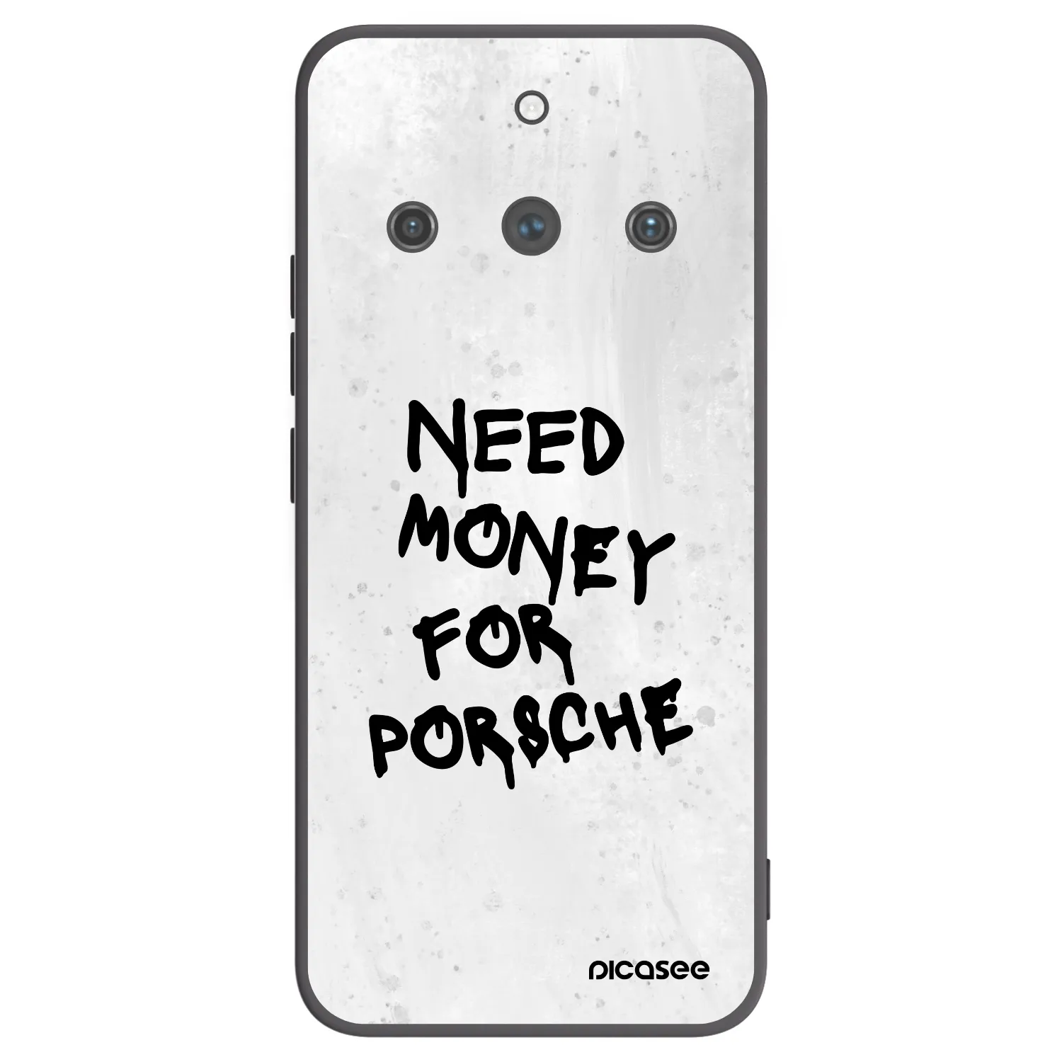 Picasee Realme 11 Pro+ Hülle - Schwarzes Silikon - White Dollar