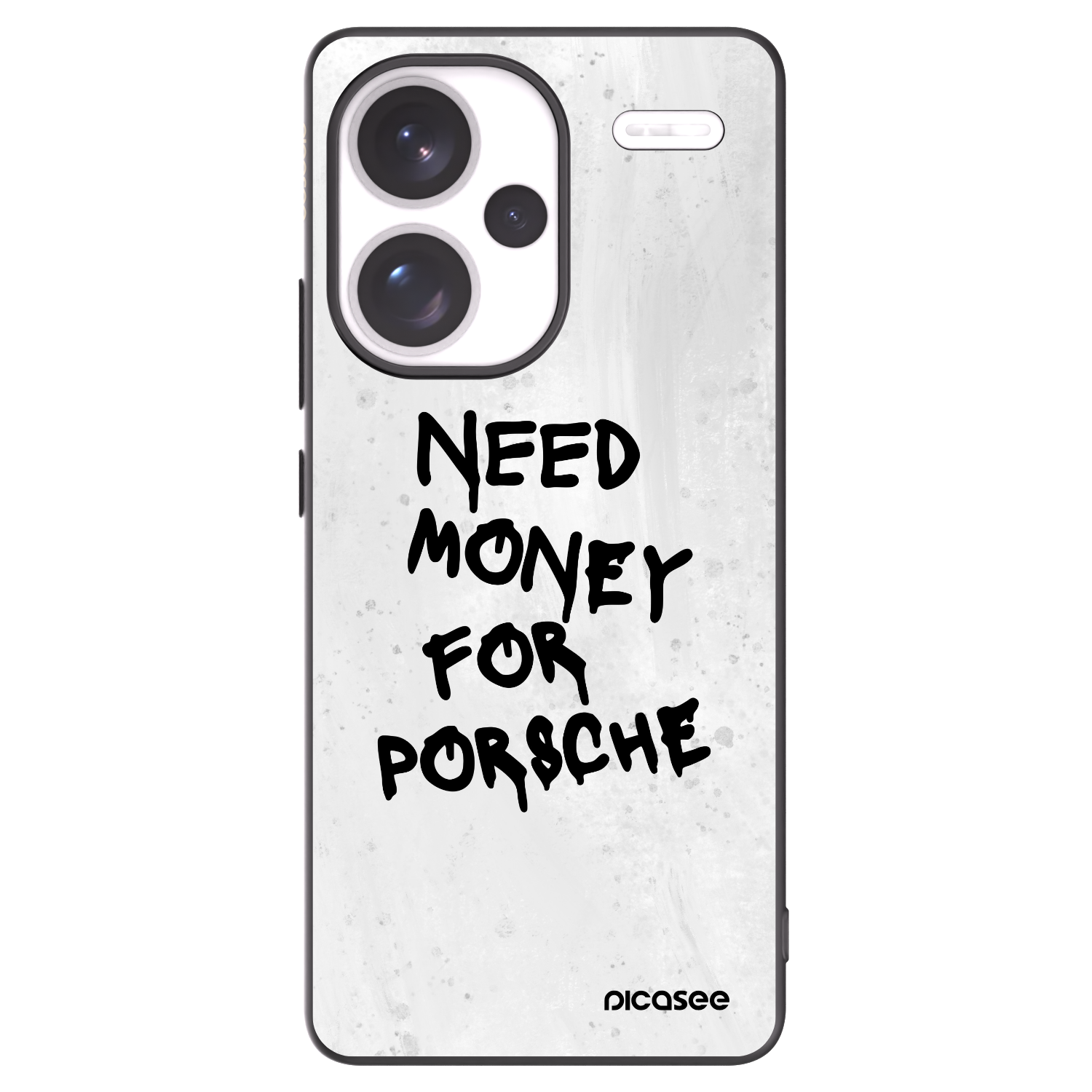 Picasee Xiaomi Redmi Note 13 Pro+ 5G Hülle - Schwarzes Silikon - White Dollar