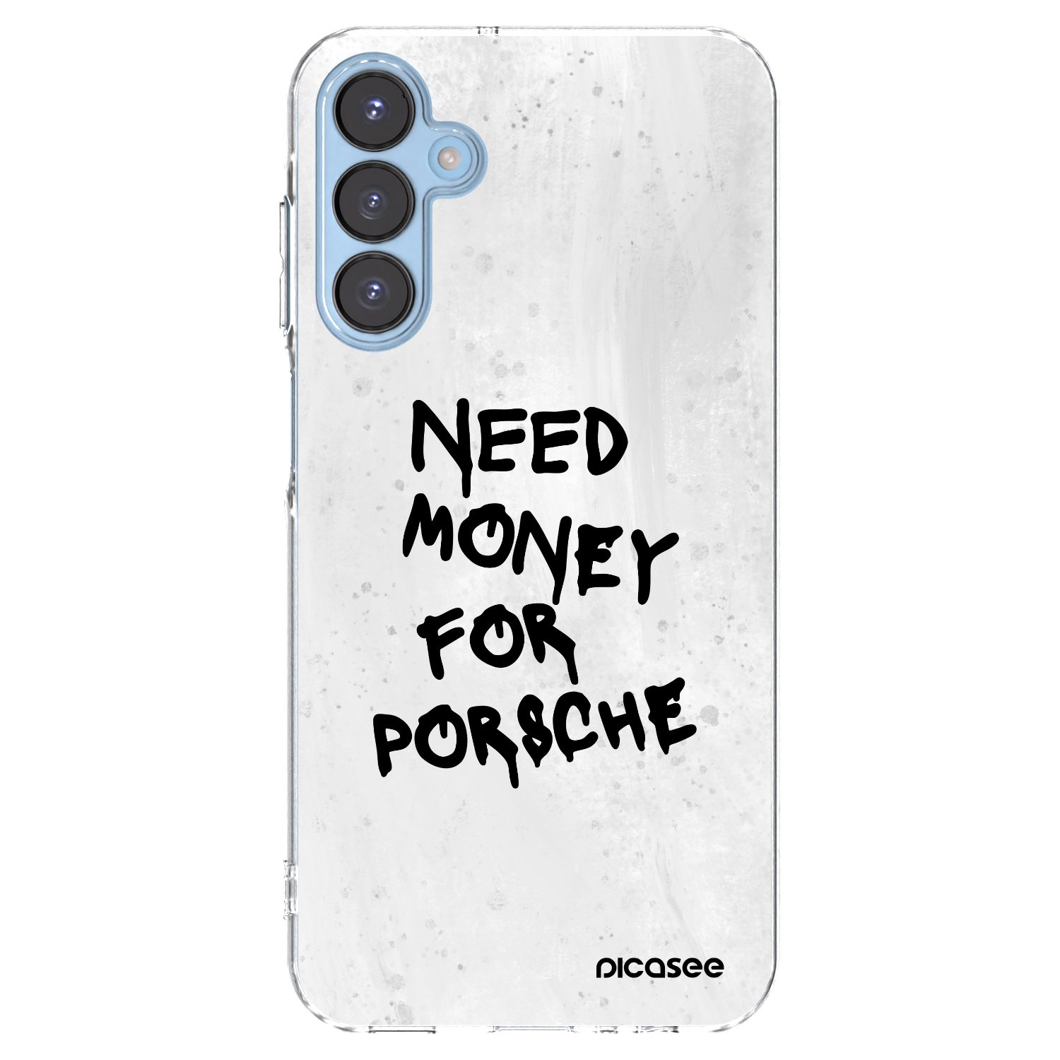 Picasee Samsung Galaxy A15 A156B 5G Hülle - Transparentes Silikon - White Dollar