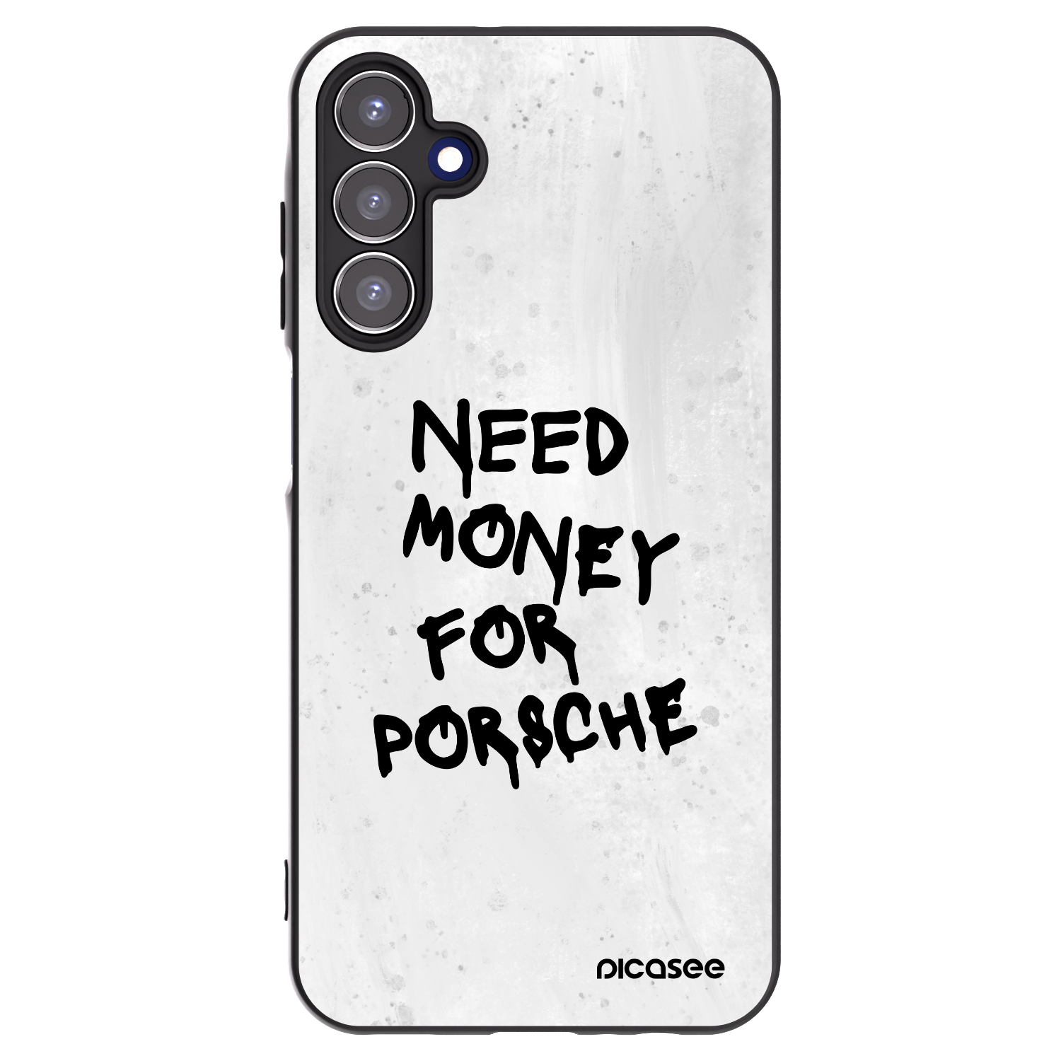 Picasee Samsung Galaxy A15 A155F 4G Hülle - Schwarzes Silikon - White Dollar