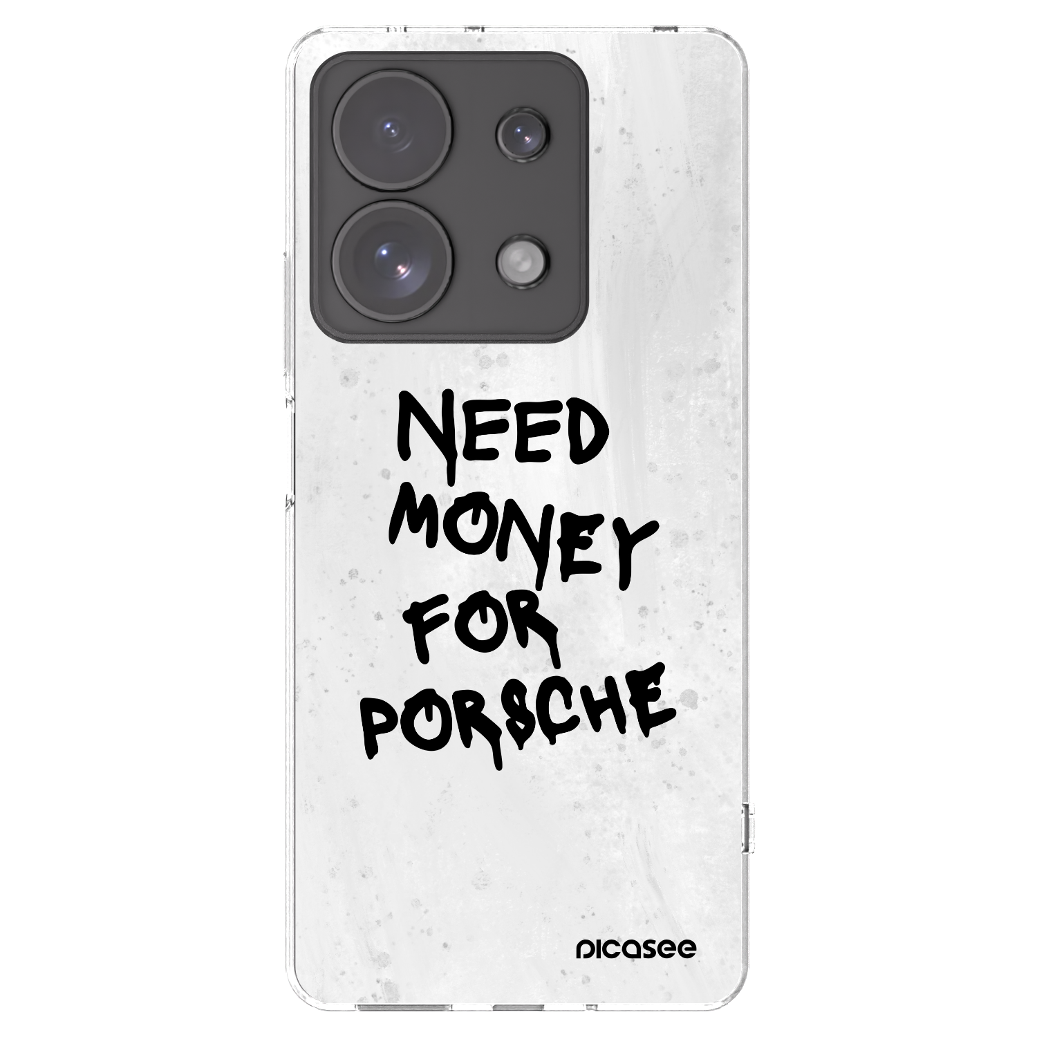 Picasee Xiaomi Redmi Note 13 Pro 4G Hülle - Transparentes Silikon - White Dollar