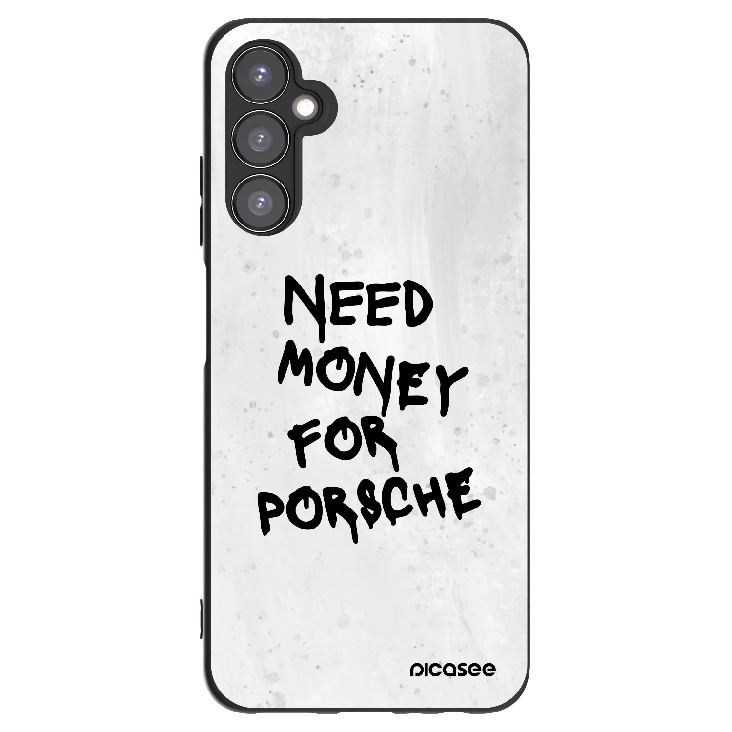 Picasee Samsung Galaxy A05s A057G Hülle - Schwarzes Silikon - White Dollar