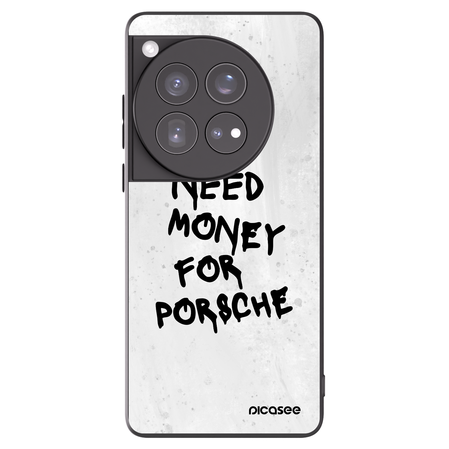 Picasee OnePlus 12 5G Hülle - Schwarzes Silikon - White Dollar