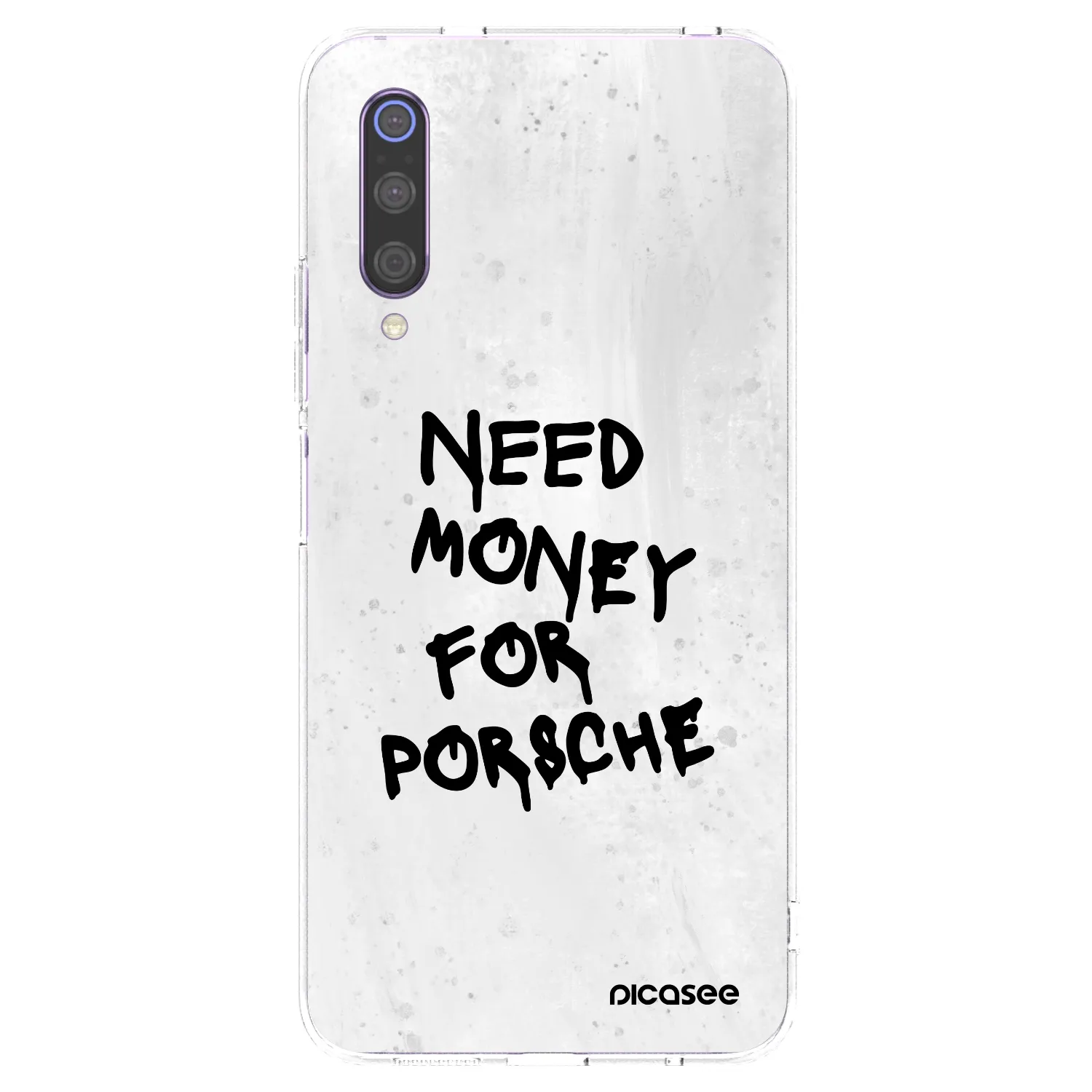 Picasee Xiaomi Mi 9 Hülle - Transparentes Silikon - White Dollar