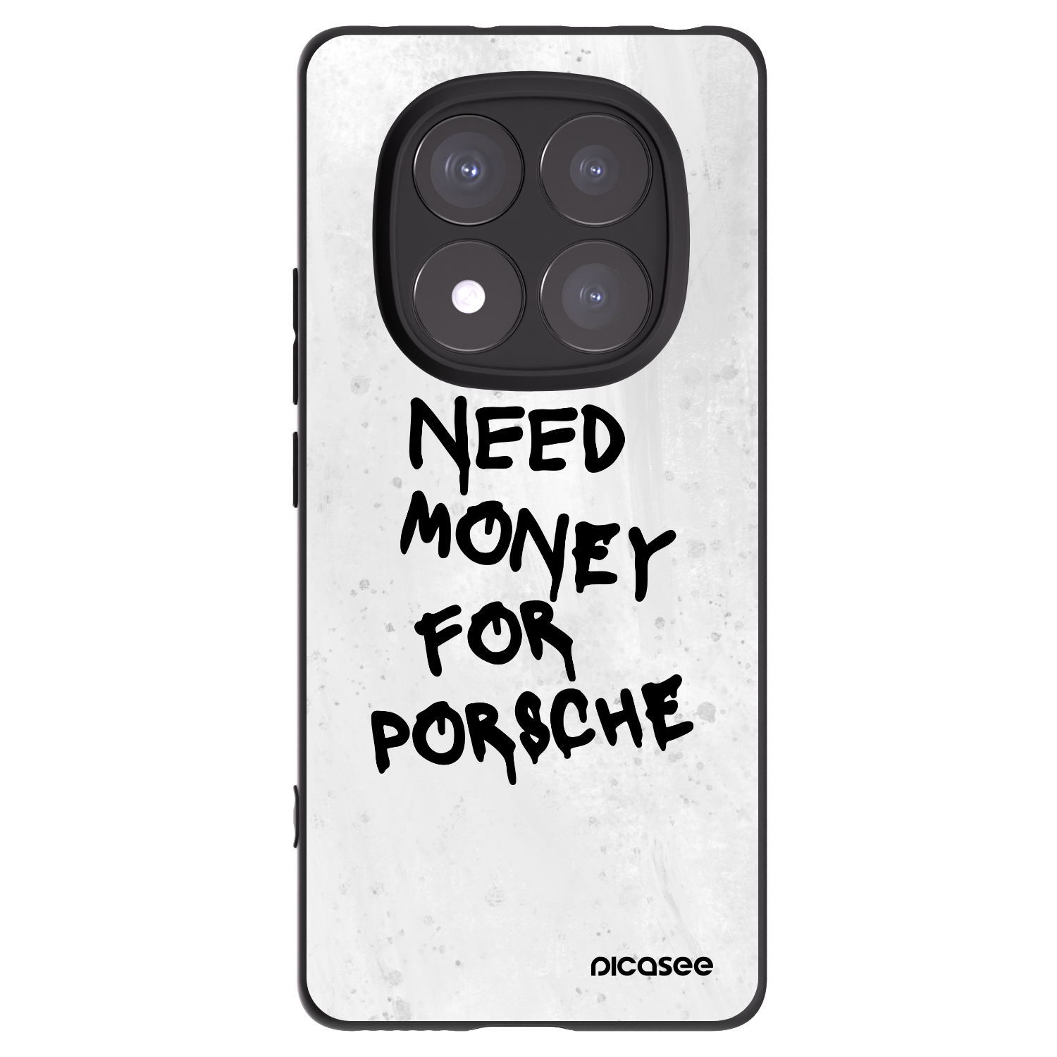 Picasee Xiaomi Redmi Note 14 Pro+ 5G Hülle - Schwarzes Silikon - White Dollar