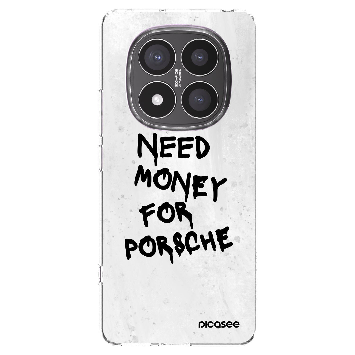 Picasee Xiaomi Redmi Note 14 Pro+ 5G Hülle - Transparentes Silikon - White Dollar