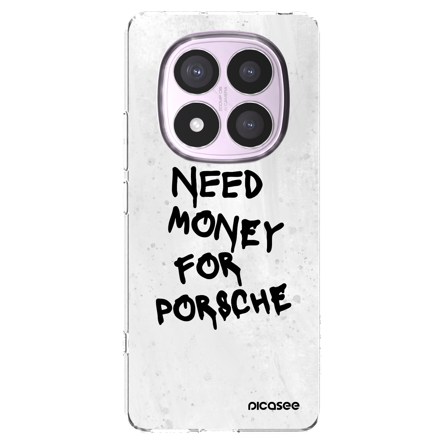 Picasee Xiaomi Redmi Note 14 Pro 5G Hülle - Transparentes Silikon - White Dollar