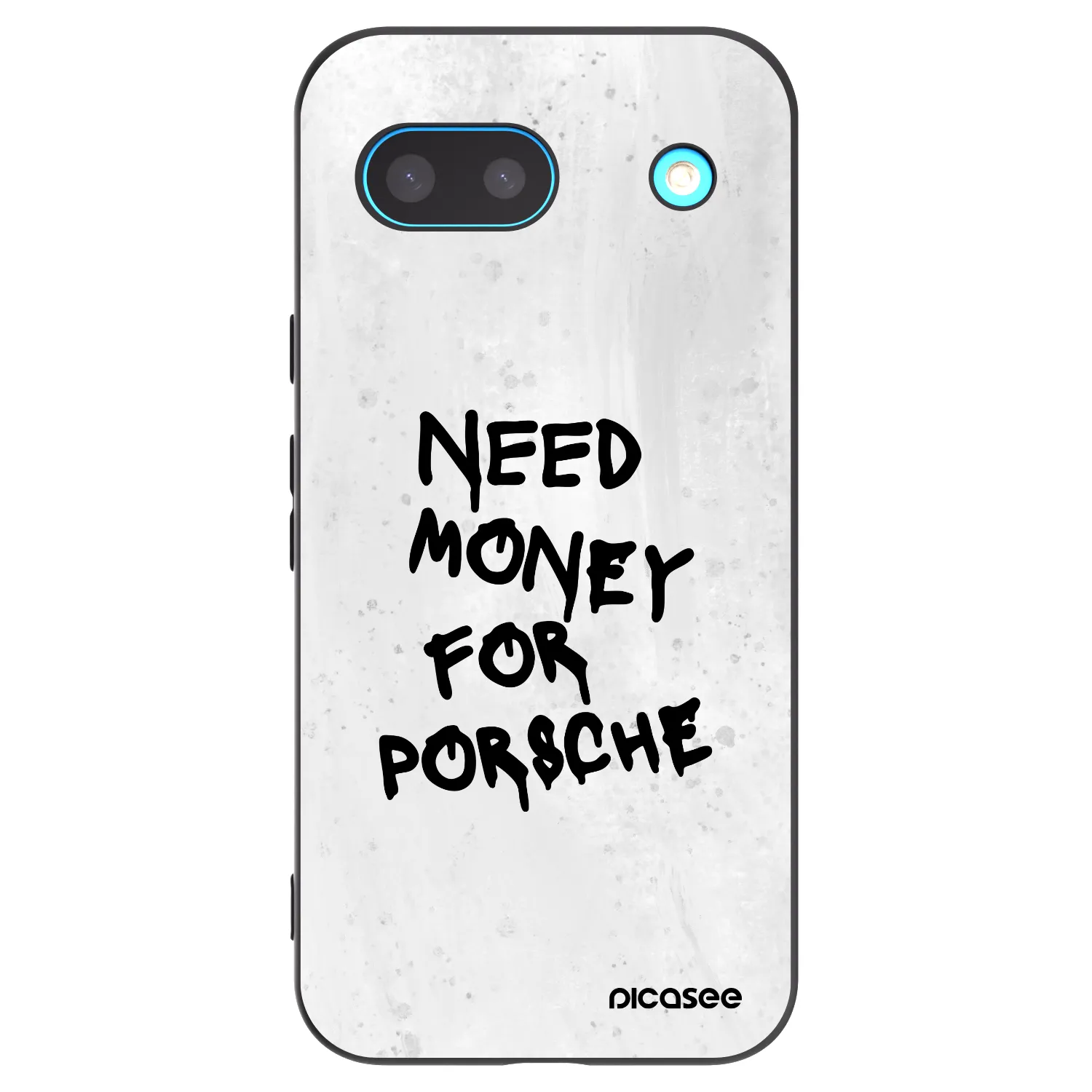 Picasee Google Pixel 8a Hülle - Schwarzes Silikon - White Dollar
