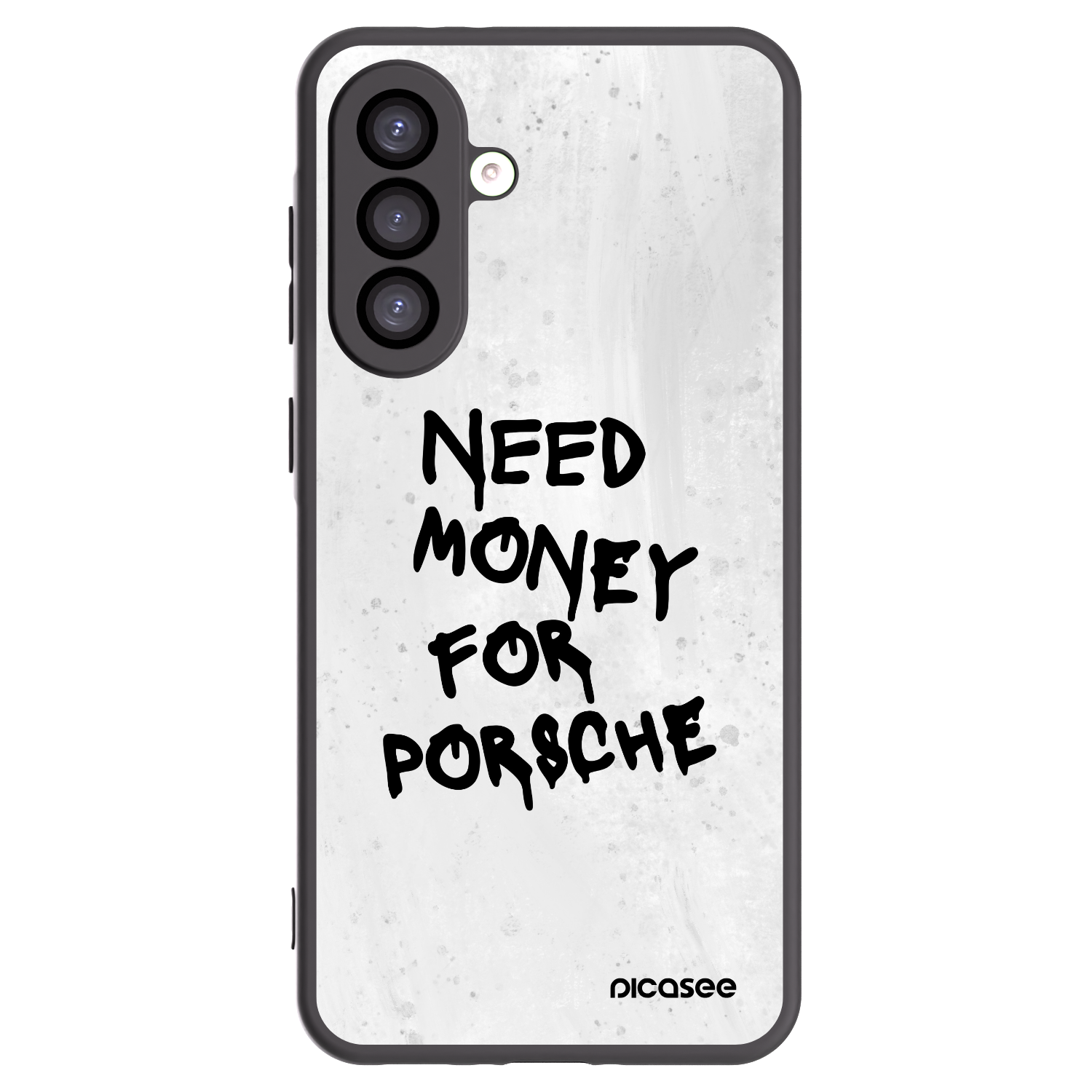 Picasee Samsung Galaxy A26 5G A266B Hülle - Schwarzes Silikon - White Dollar