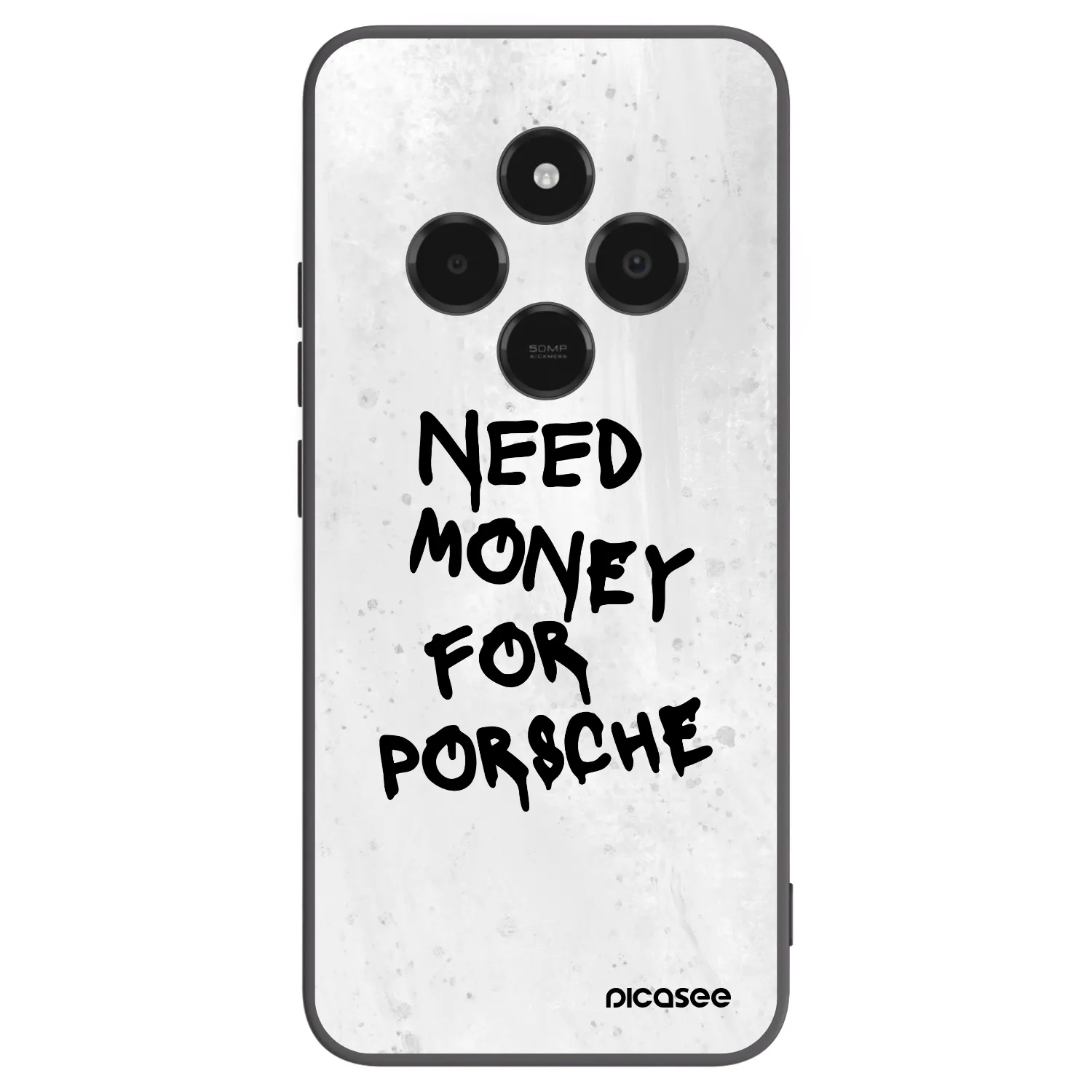 Picasee Xiaomi Poco C75 Hülle - Schwarzes Silikon - White Dollar