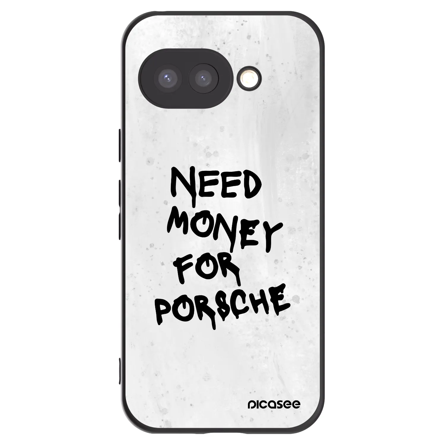 Picasee Google Pixel 9a Hülle - Schwarzes Silikon - White Dollar