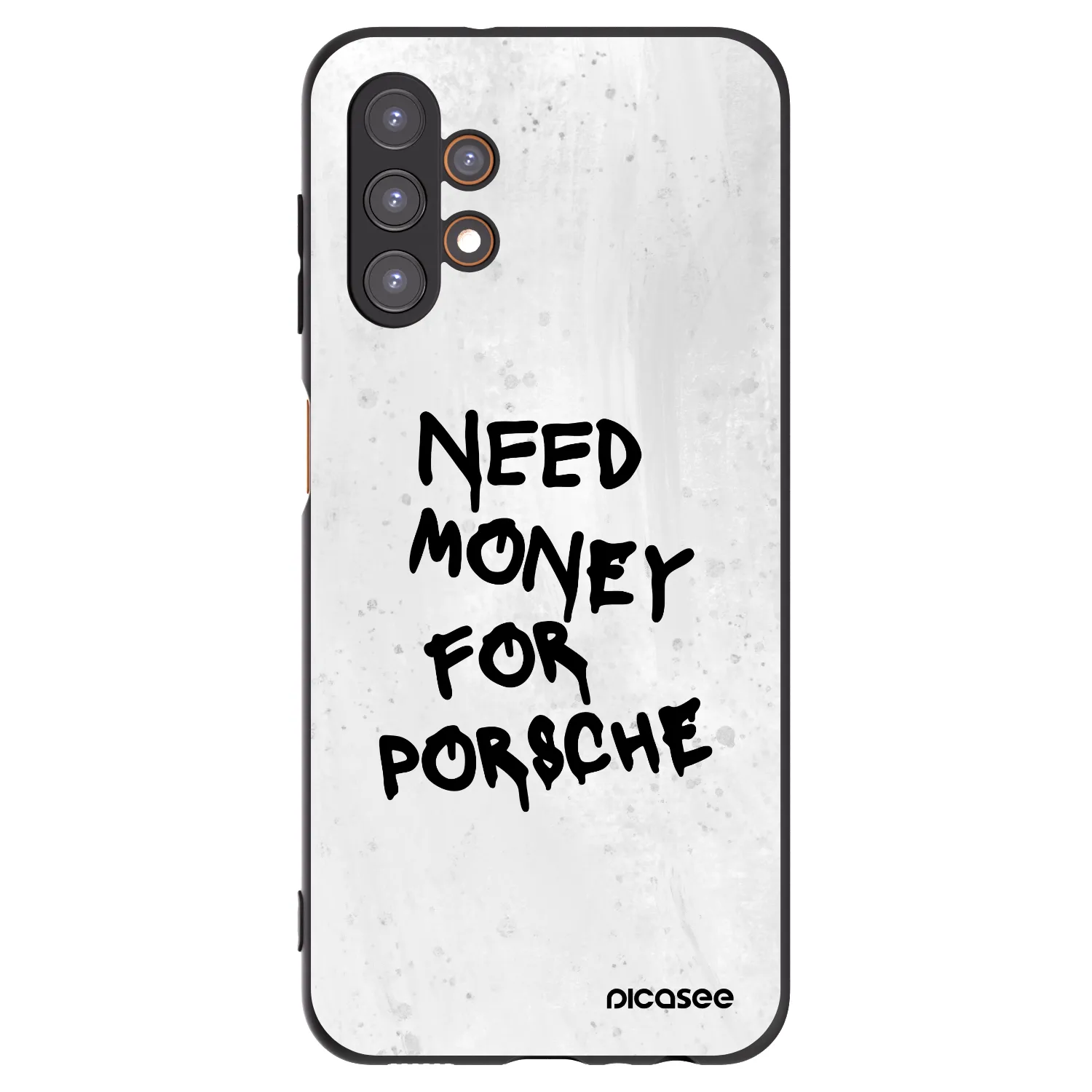 Picasee Samsung Galaxy A13 5G Hülle - Schwarzes Silikon - White Dollar