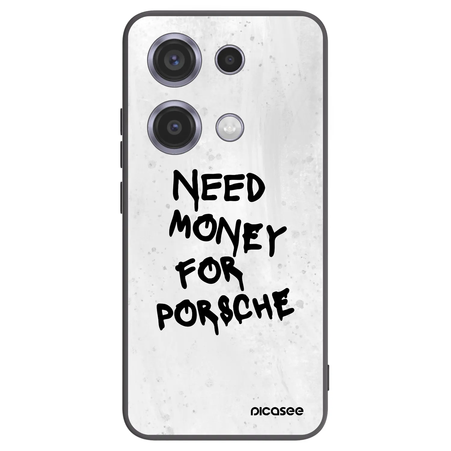 Picasee Xiaomi Redmi Note 14S Hülle - Schwarzes Silikon - White Dollar