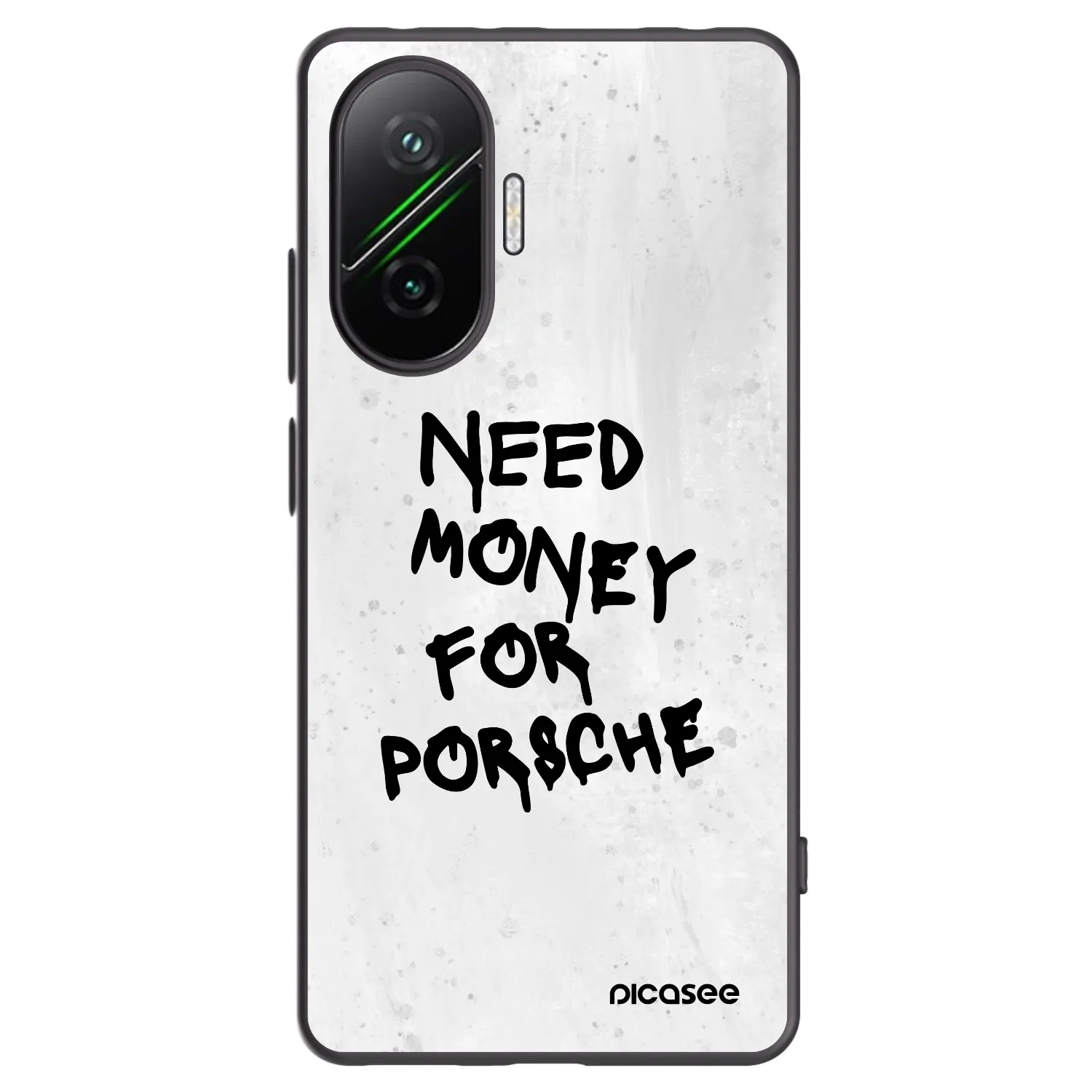 Picasee Xiaomi Poco F7 5G Hülle - Schwarzes Silikon - White Dollar
