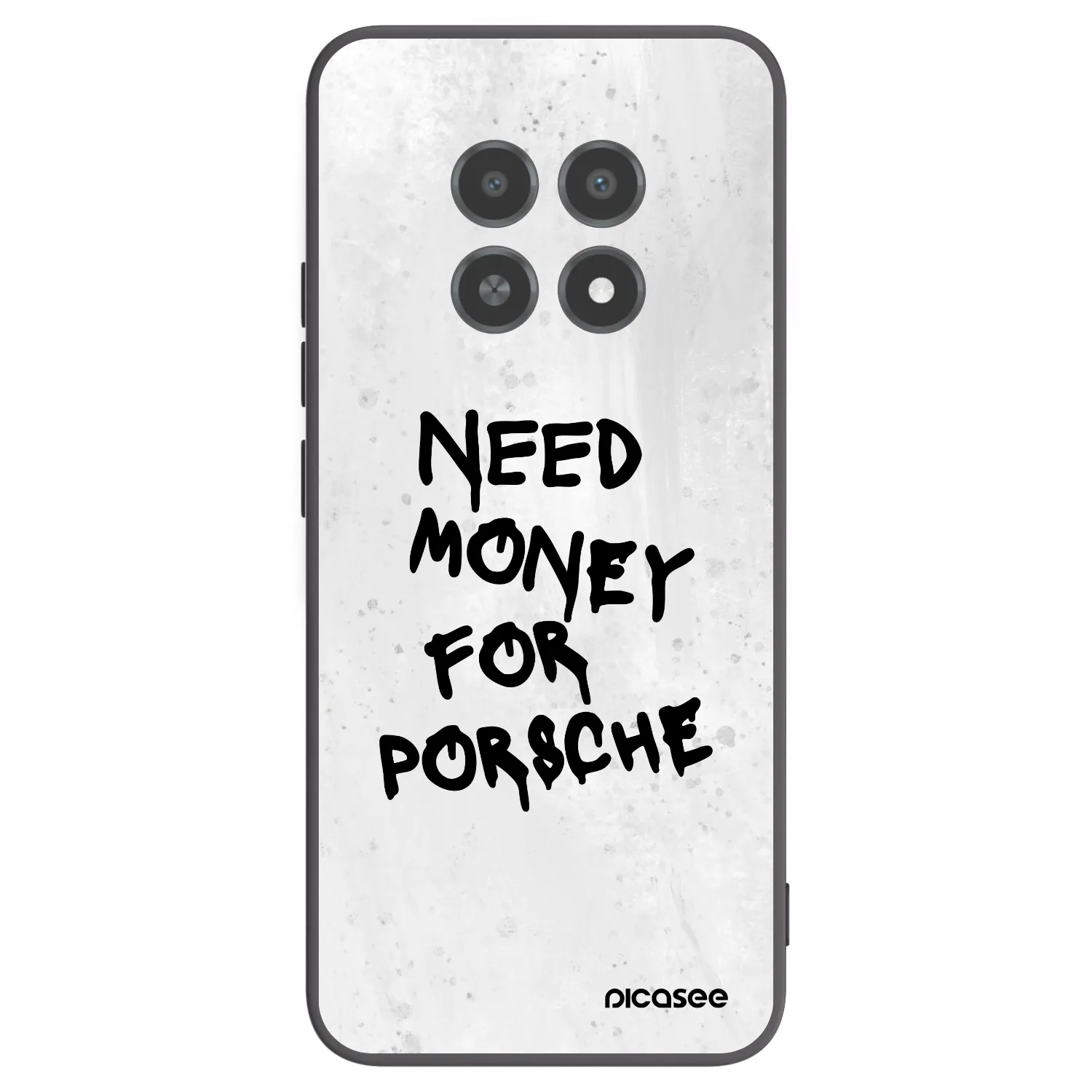 Picasee Realme 12X Hülle - Schwarzes Silikon - White Dollar