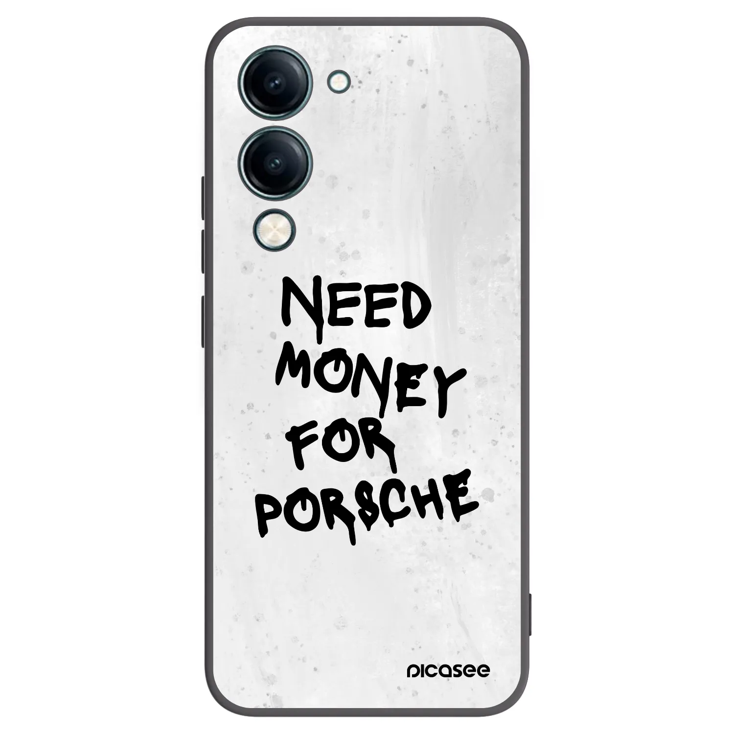 Picasee Vivo Y29s 5G Hülle - Schwarzes Silikon - White Dollar