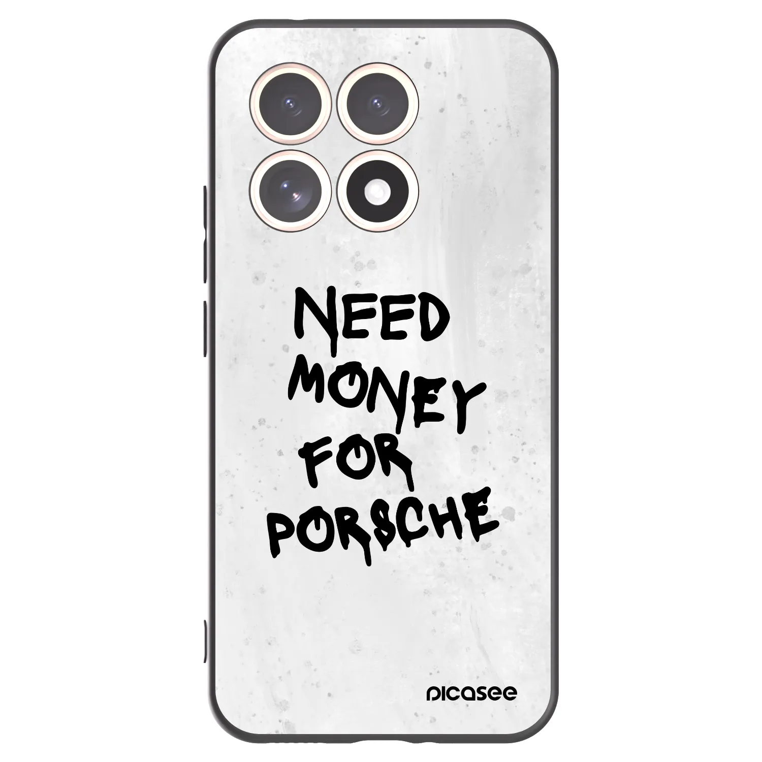 Picasee Xiaomi 15T Hülle - Schwarzes Silikon - White Dollar