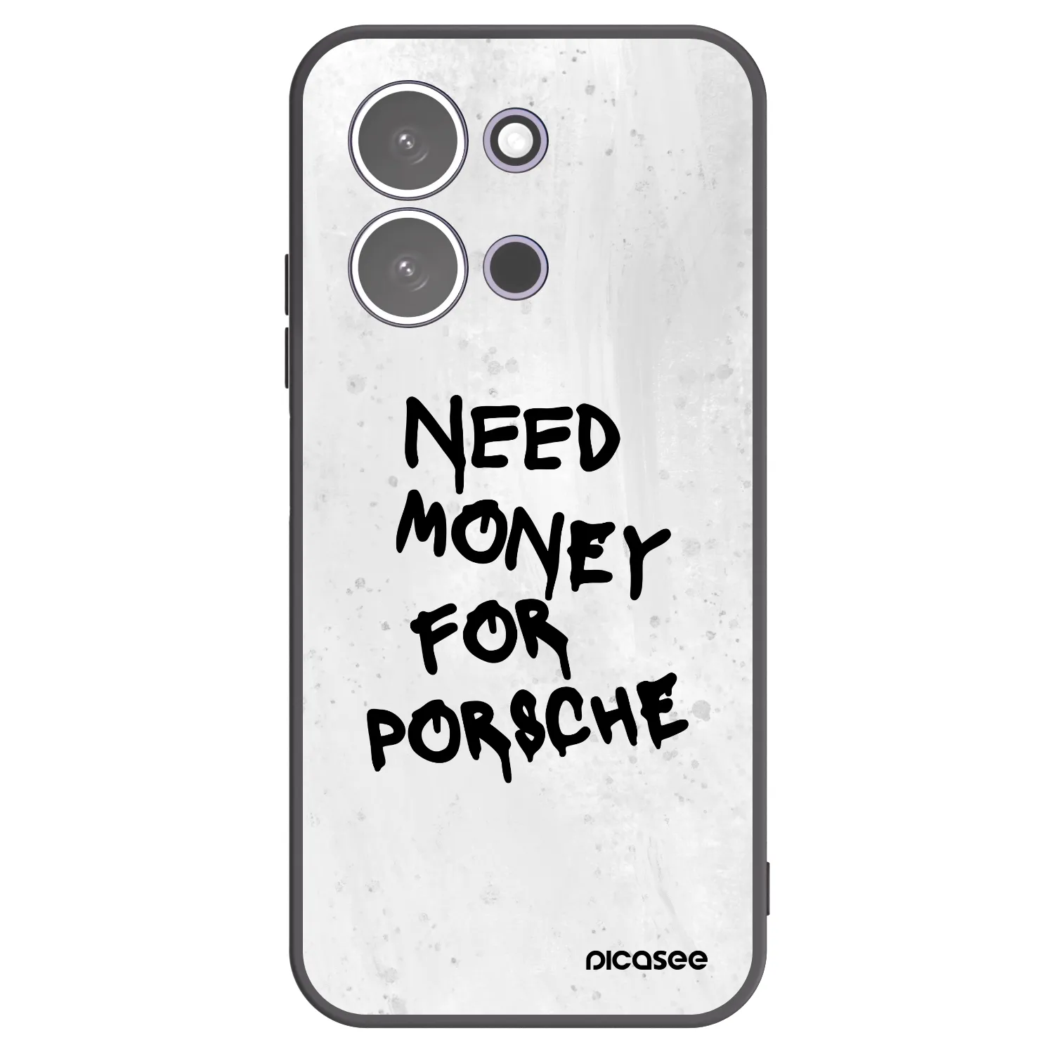 Picasee Xiaomi Redmi 15C 5G Hülle - Schwarzes Silikon - White Dollar