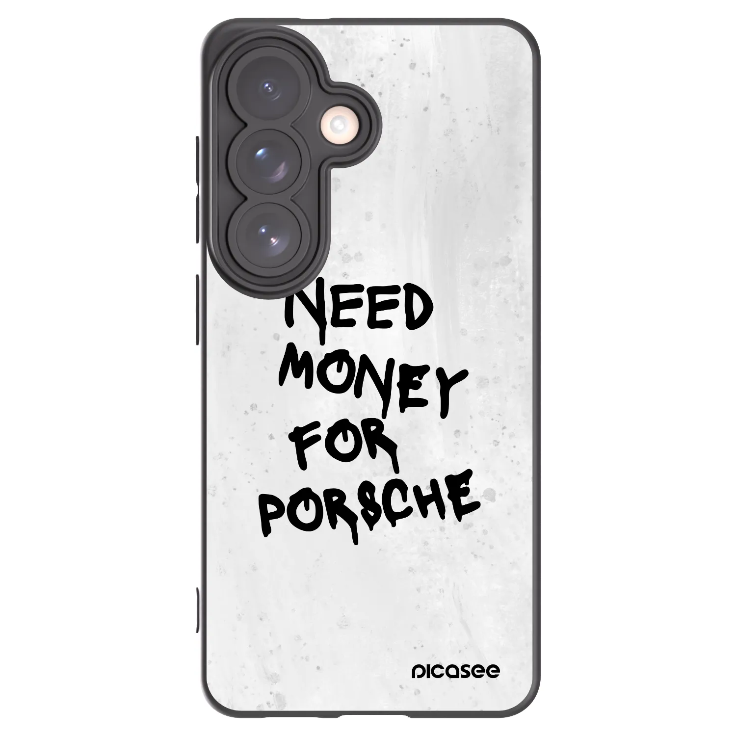 Picasee Samsung Galaxy S26 Hülle - Schwarzes Silikon - White Dollar