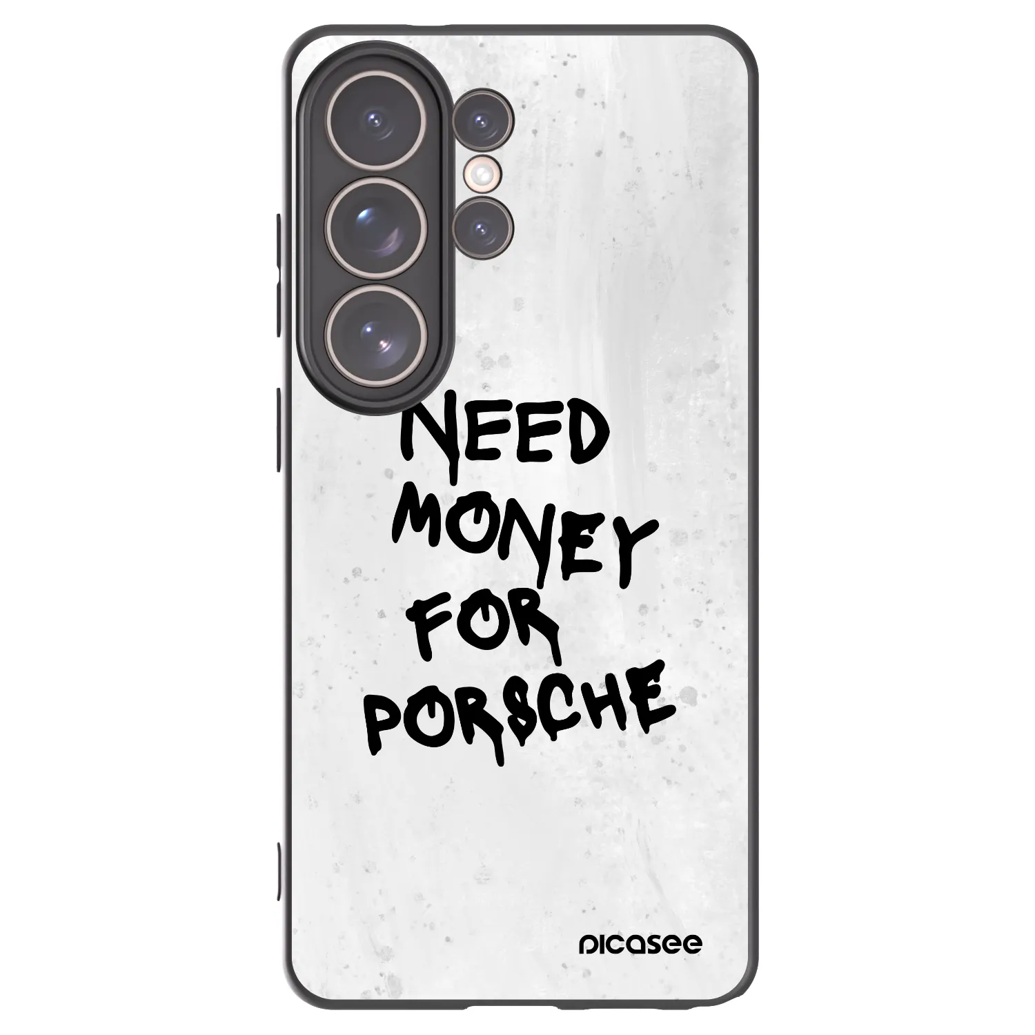 Picasee Samsung Galaxy S26 Ultra Hülle - Schwarzes Silikon - White Dollar