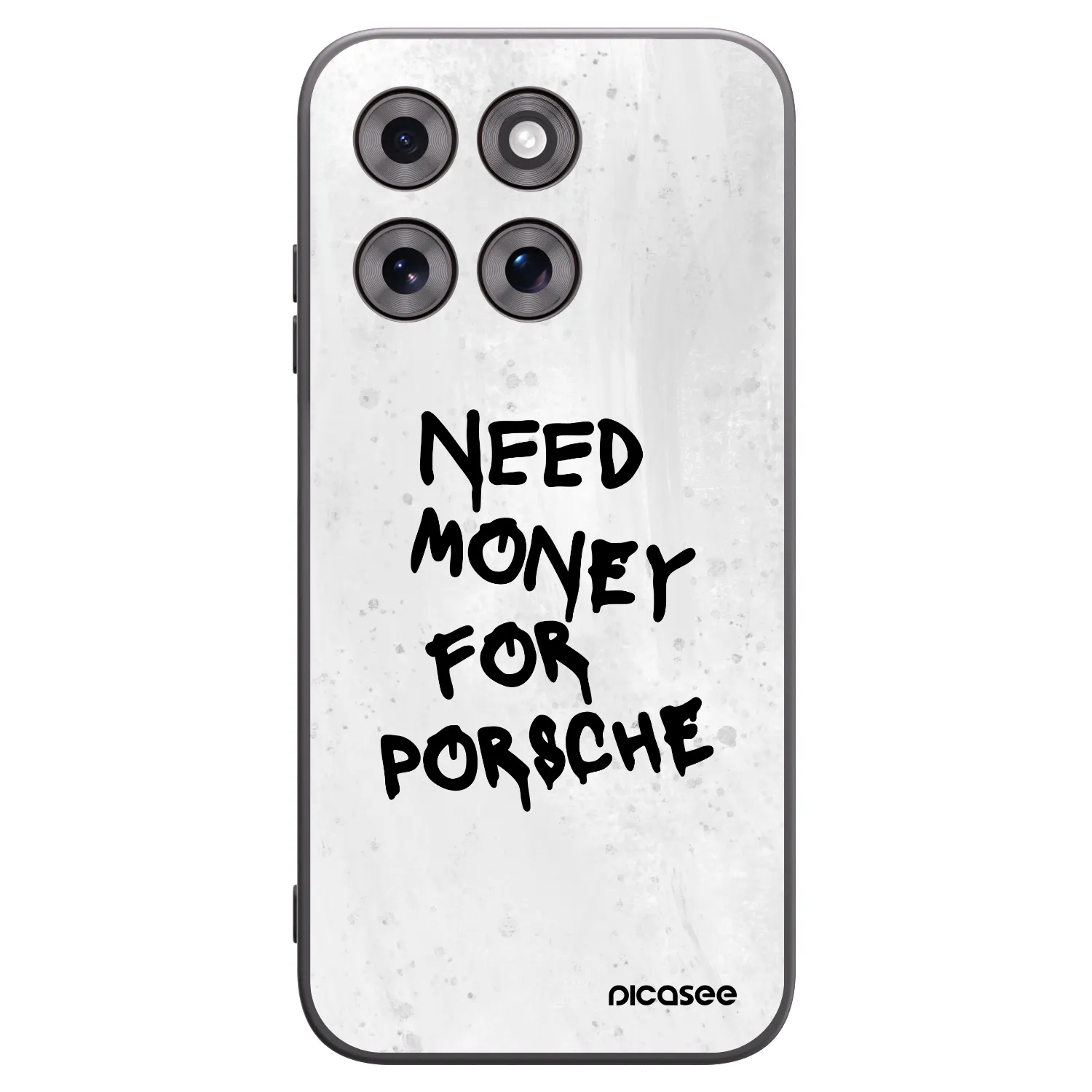 Picasee Motorola Moto G77 Hülle - Schwarzes Silikon - White Dollar