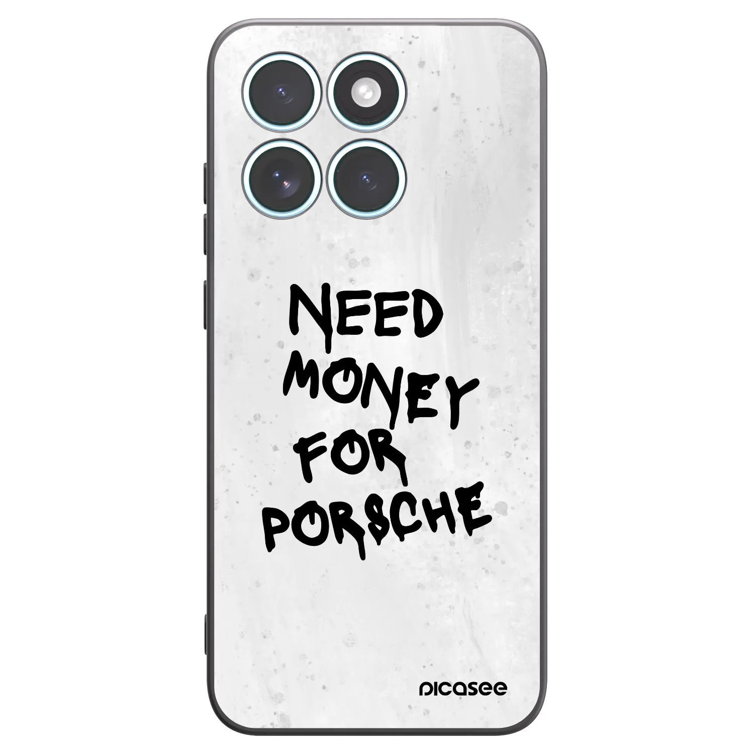 Picasee Motorola Edge 70 Fusion Hülle - Schwarzes Silikon - White Dollar