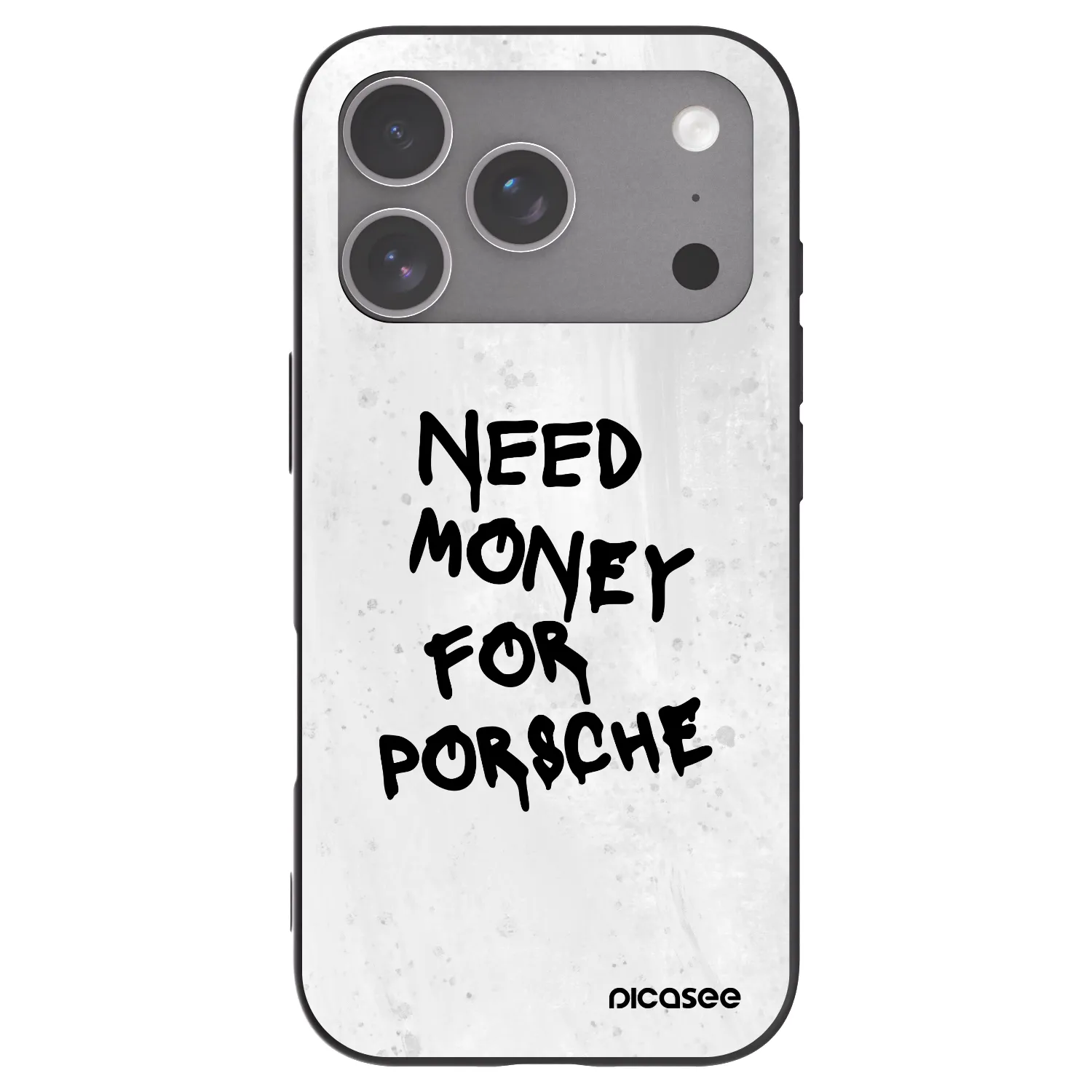 Picasee Apple iPhone 18 Pro Hülle - Schwarzes Silikon - White Dollar