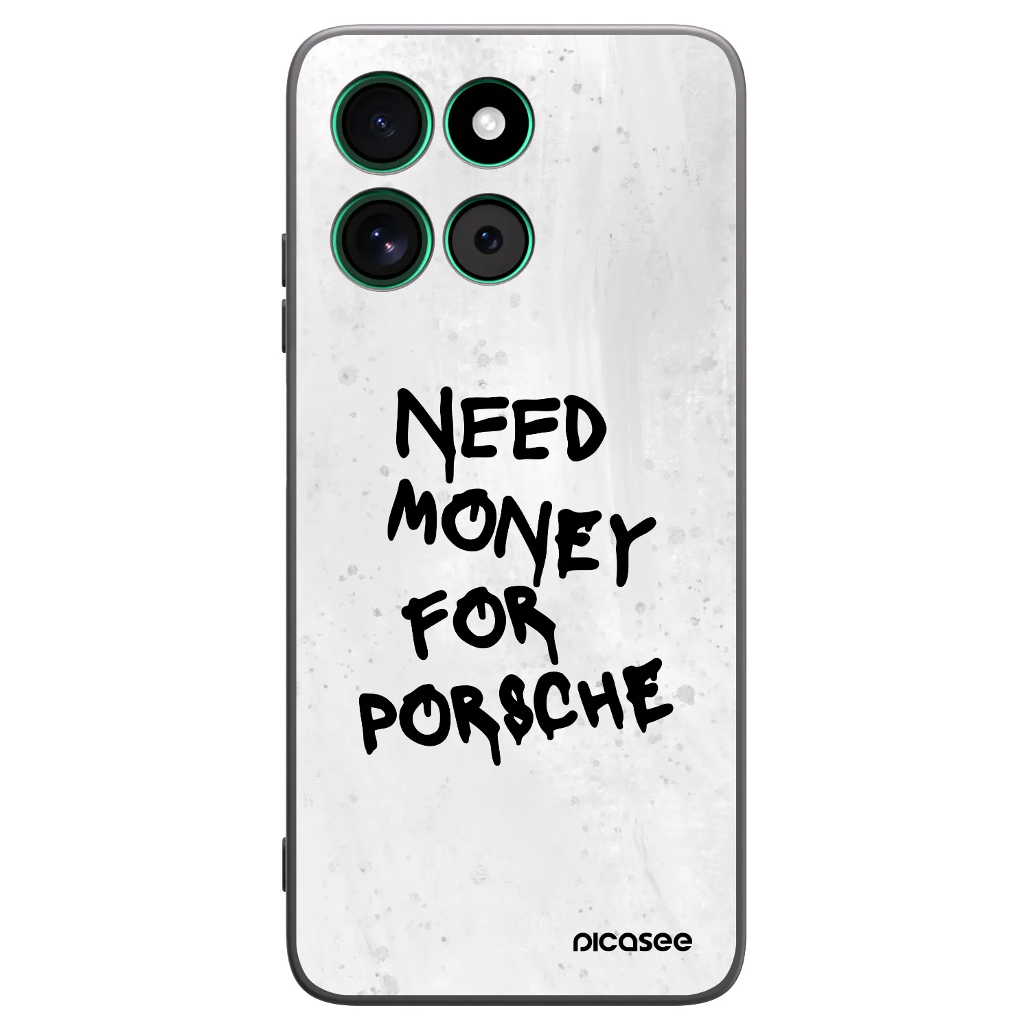 Picasee Motorola Moto G57 Power Hülle - Schwarzes Silikon - White Dollar