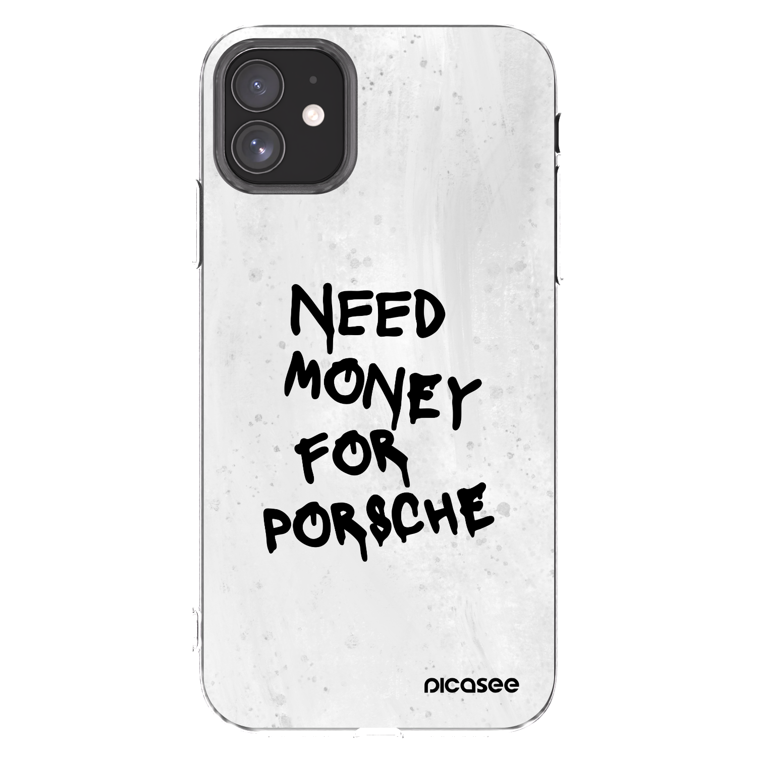Picasee Apple iPhone 11 Hülle - Transparentes Silikon - White Dollar