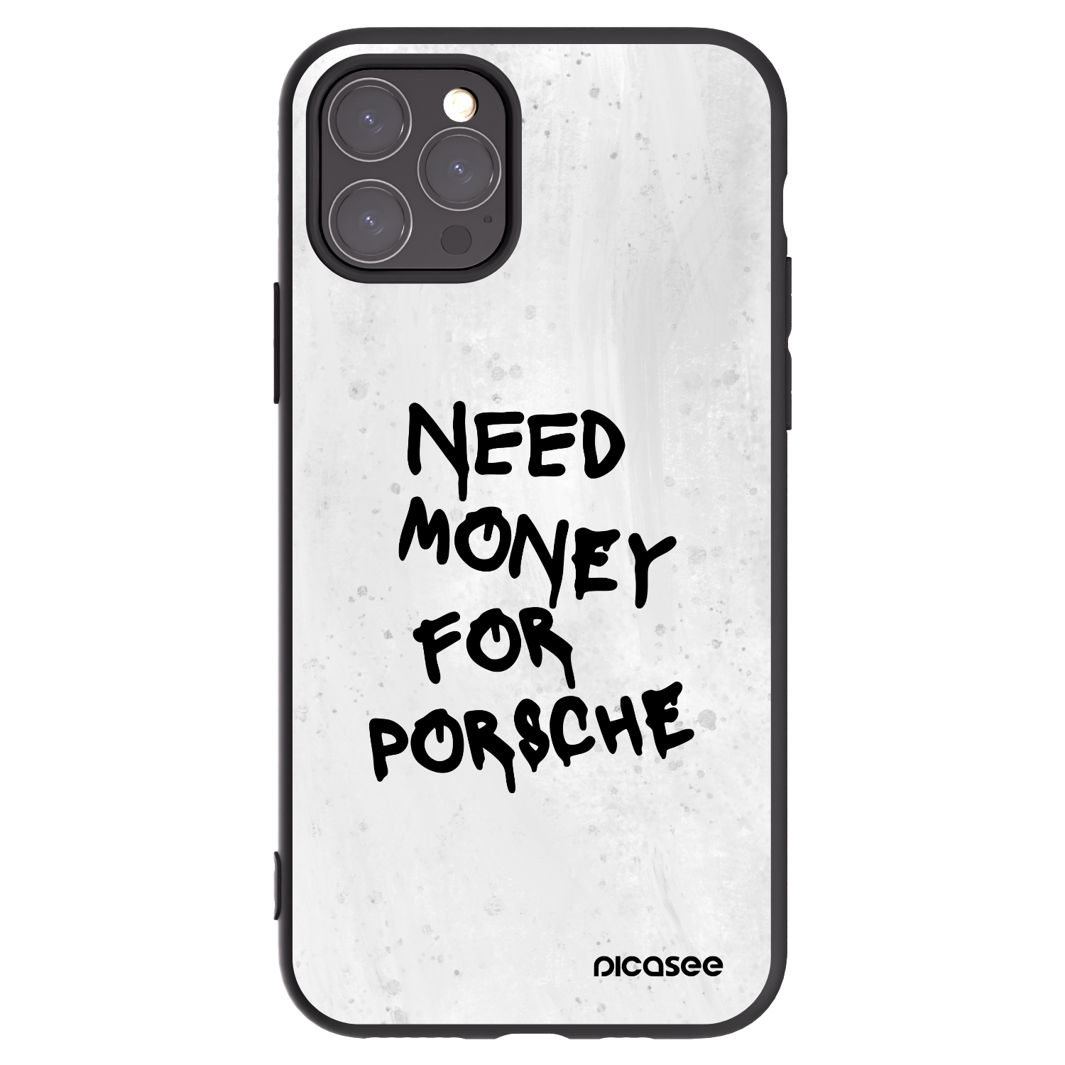 Picasee Apple iPhone 11 Pro Hülle - Schwarzes Silikon - White Dollar