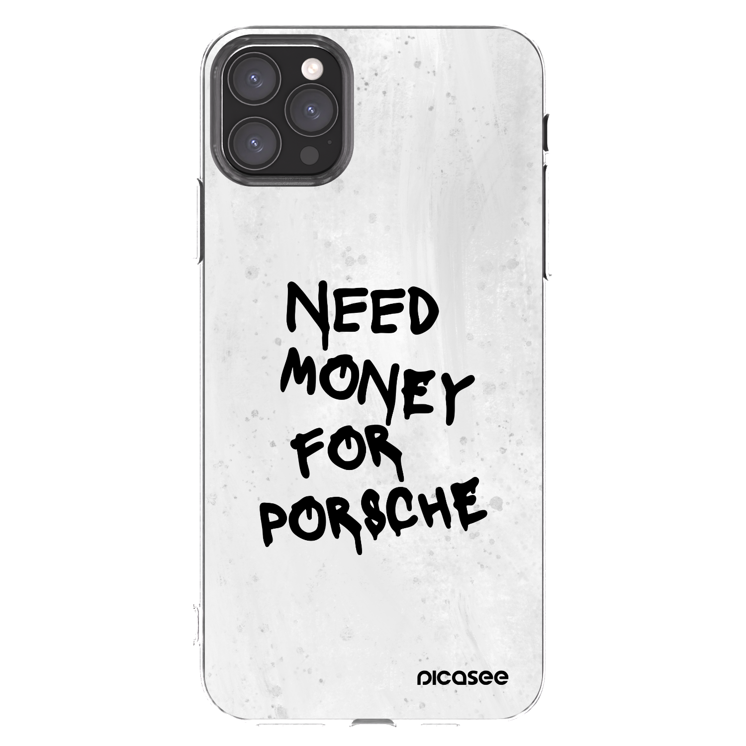 Picasee Apple iPhone 11 Pro Max Hülle - Transparentes Silikon - White Dollar