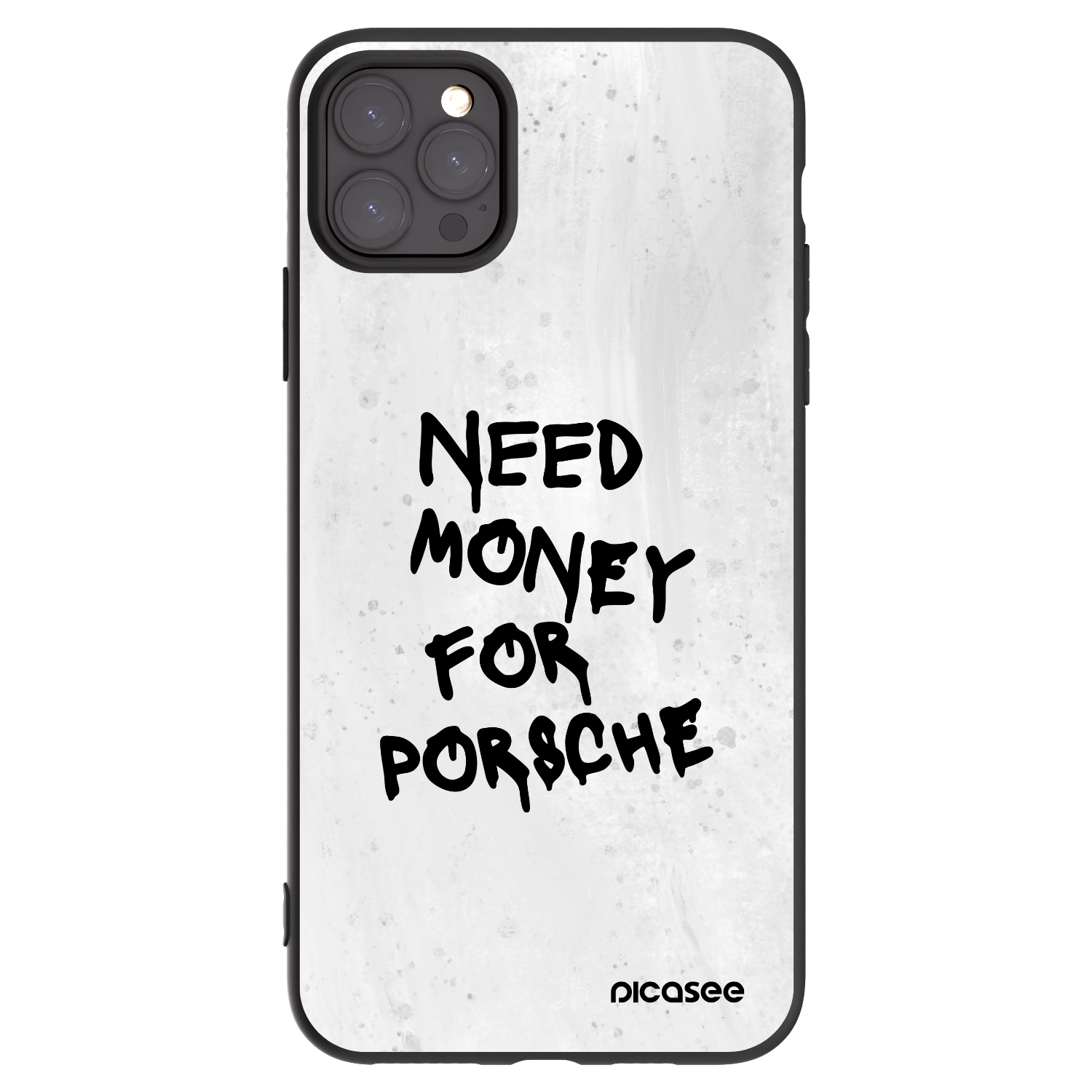 Picasee Apple iPhone 11 Pro Max Hülle - Schwarzes Silikon - White Dollar