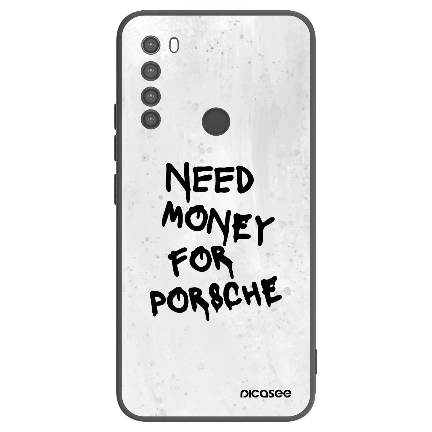 Picasee Xiaomi Redmi Note 8 Hülle - Schwarzes Silikon - White Dollar