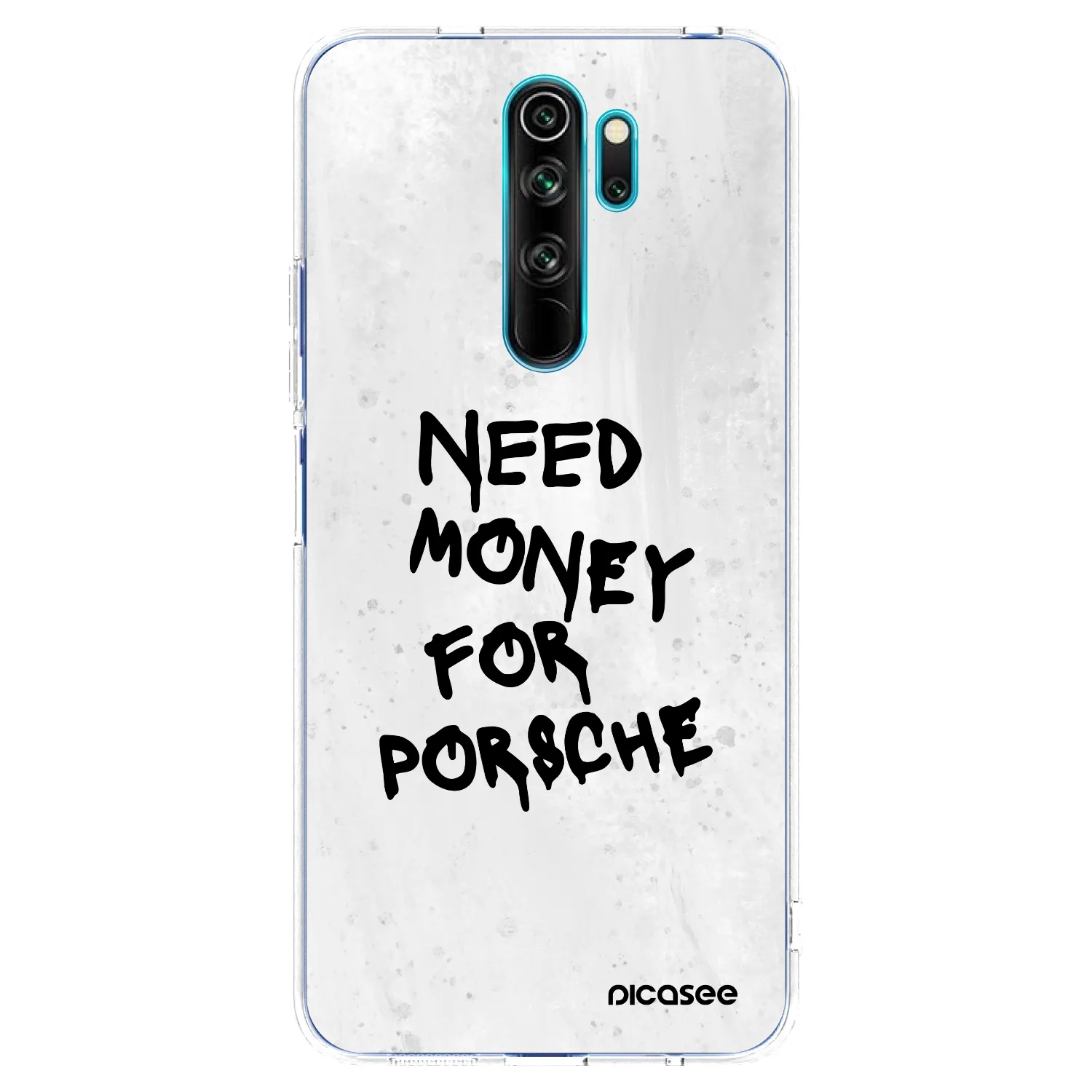 Picasee Xiaomi Redmi Note 8 Pro Hülle - Transparentes Silikon - White Dollar