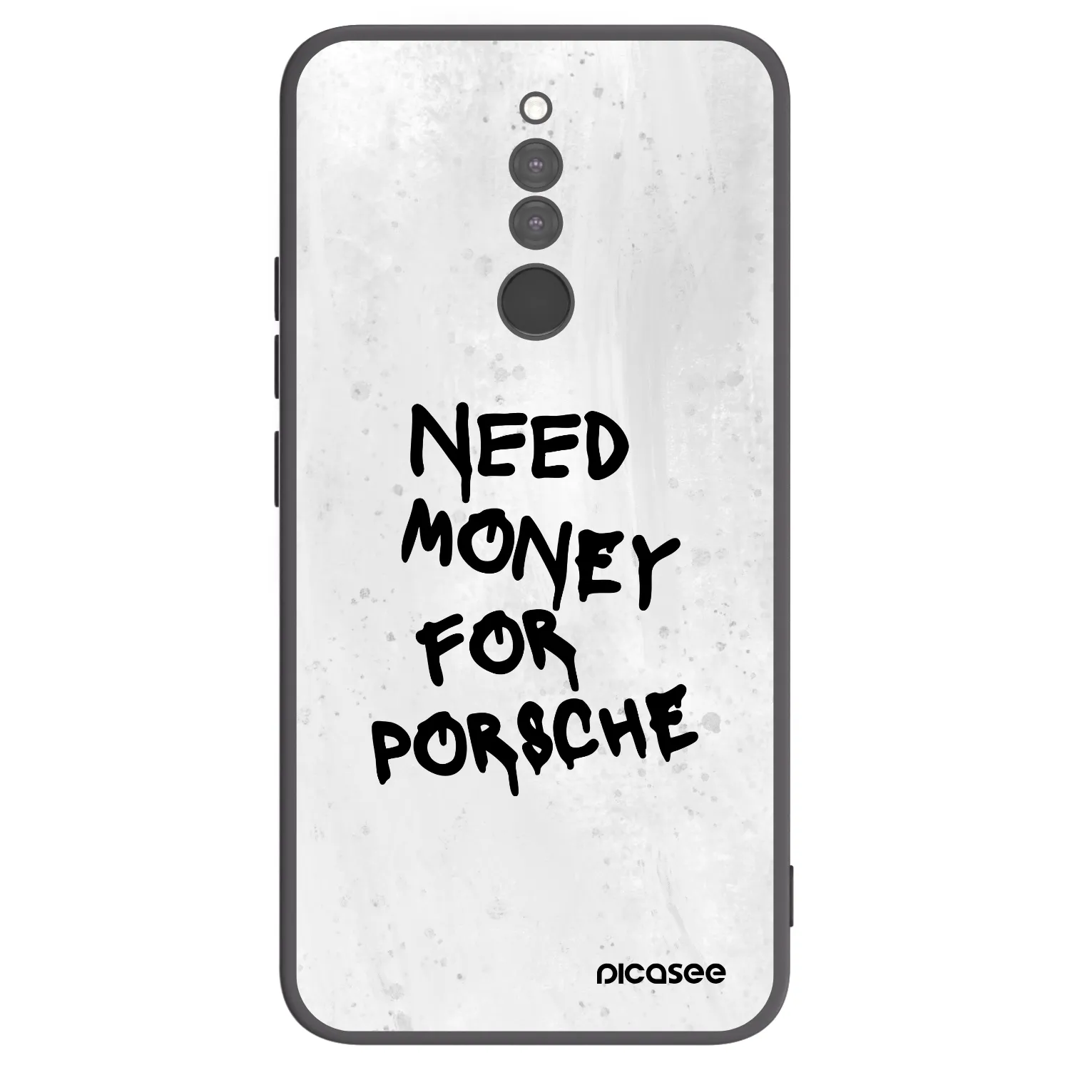 Picasee Xiaomi Redmi 8 Hülle - Schwarzes Silikon - White Dollar