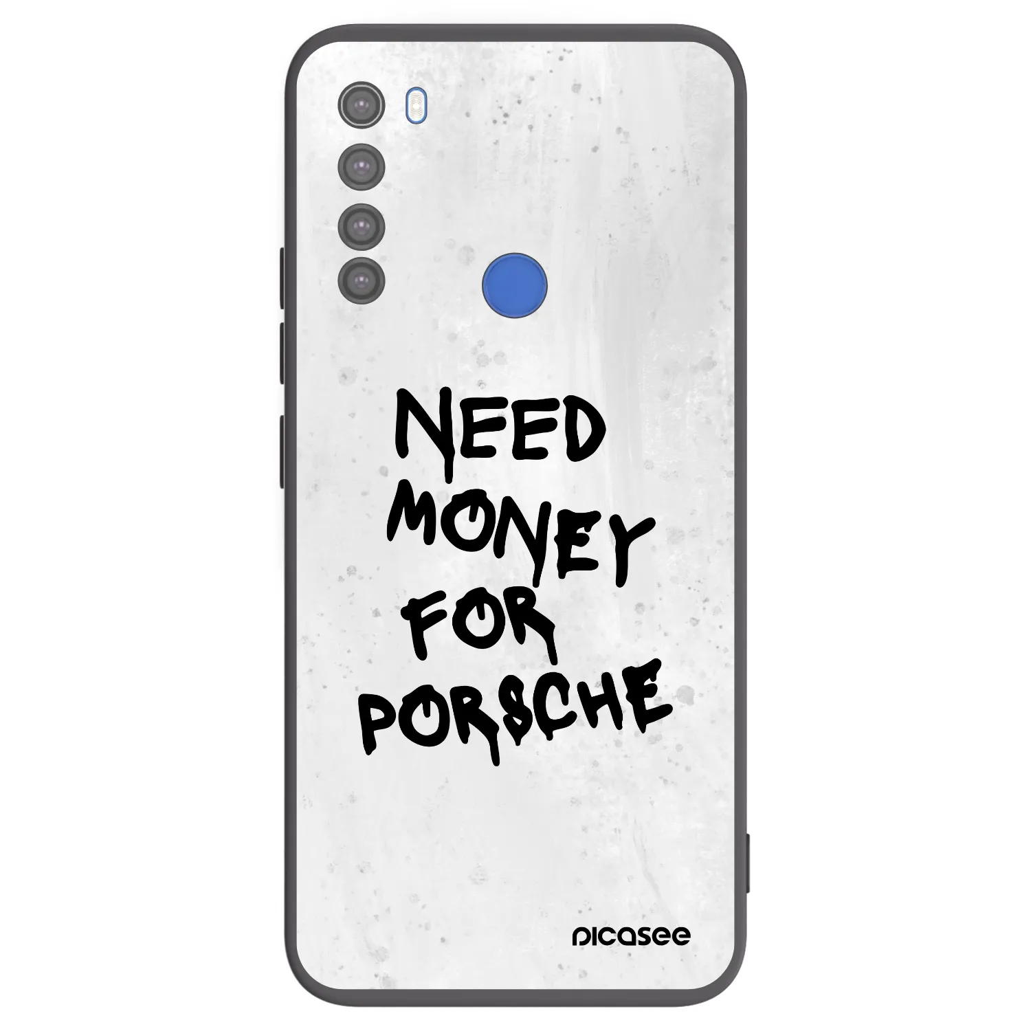 Picasee Xiaomi Redmi Note 8T Hülle - Schwarzes Silikon - White Dollar