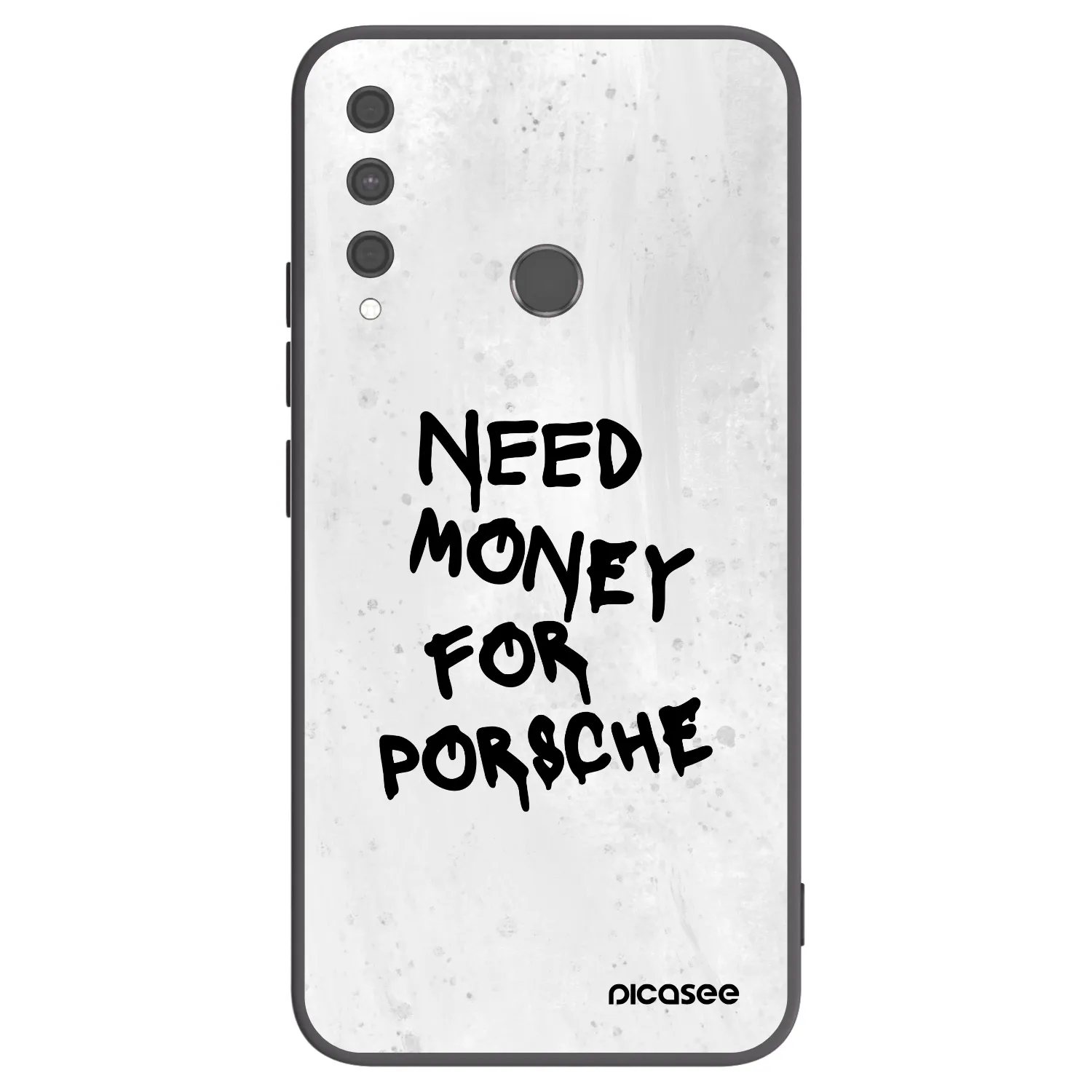 Picasee Huawei P40 Lite E Hülle - Schwarzes Silikon - White Dollar